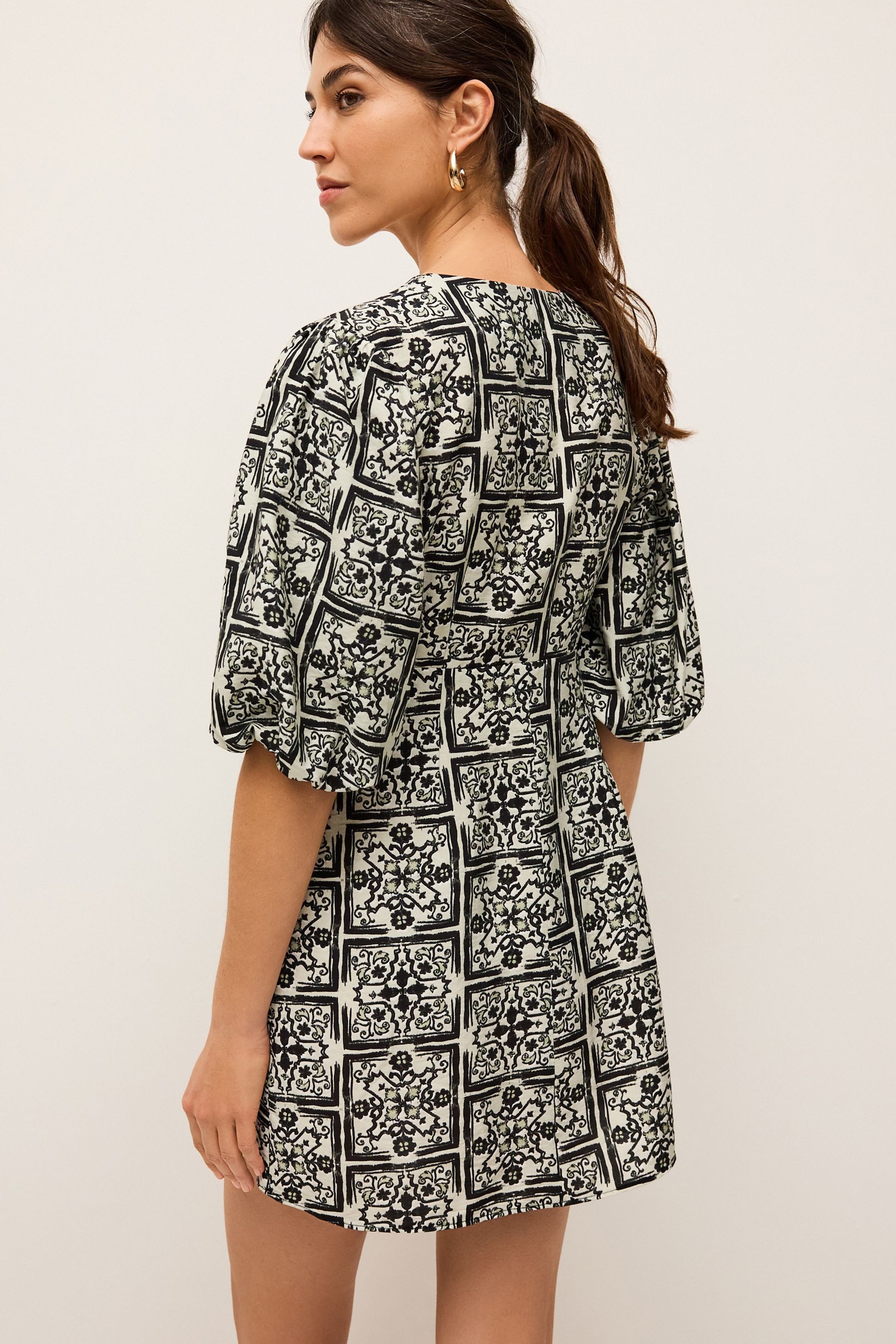Next Minikleid Minikleid mit Puffärmeln und günstig online kaufen