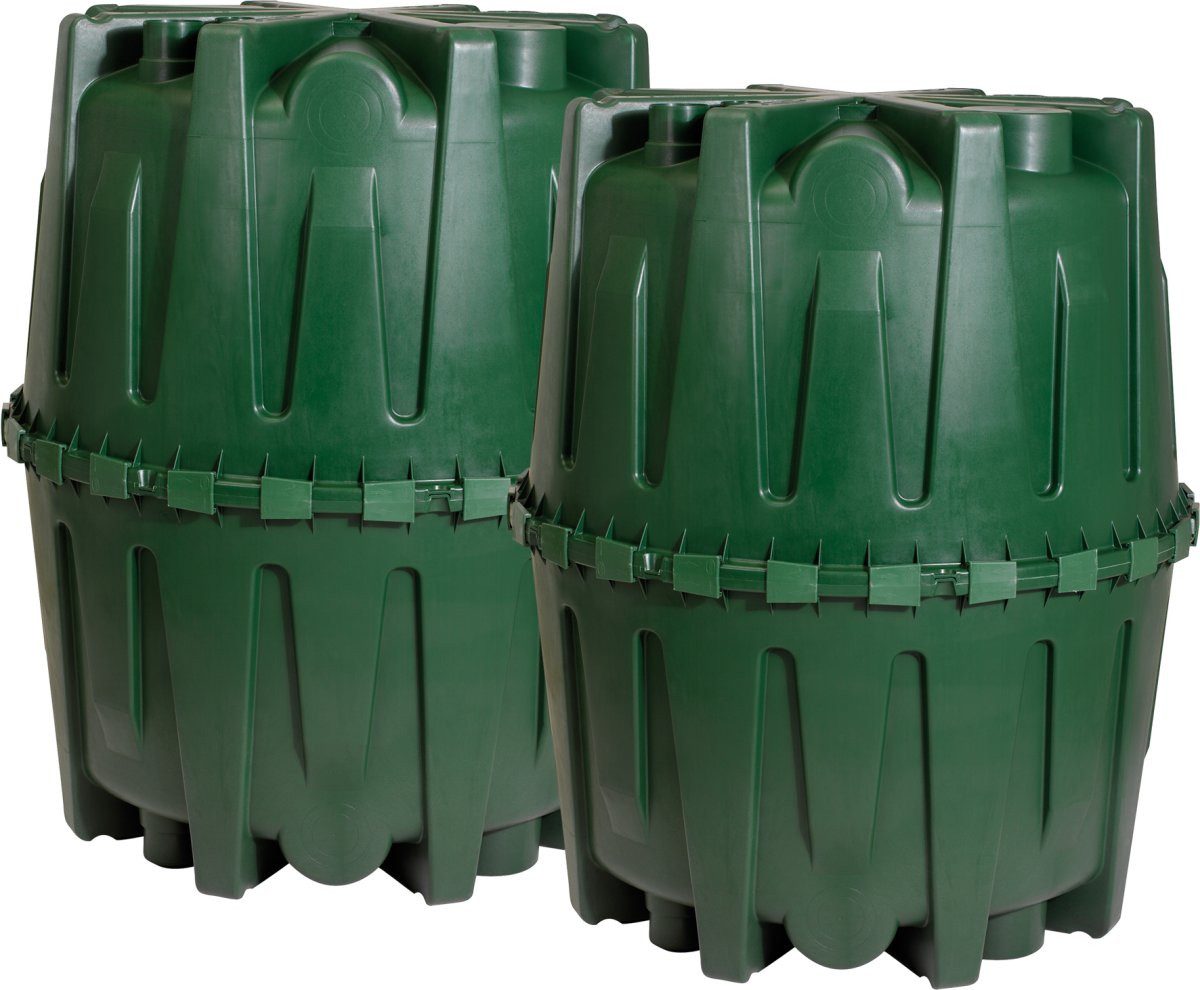 Regentonne HERKULES Regenwassertank-Set 3200 L
