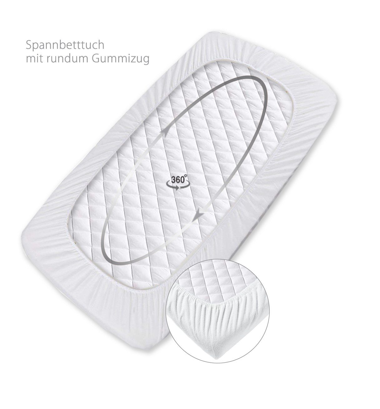 Matratzenschoner Baby Matratzenshoner AQUASTOP Wasserdicht SEI Design, Span günstig online kaufen