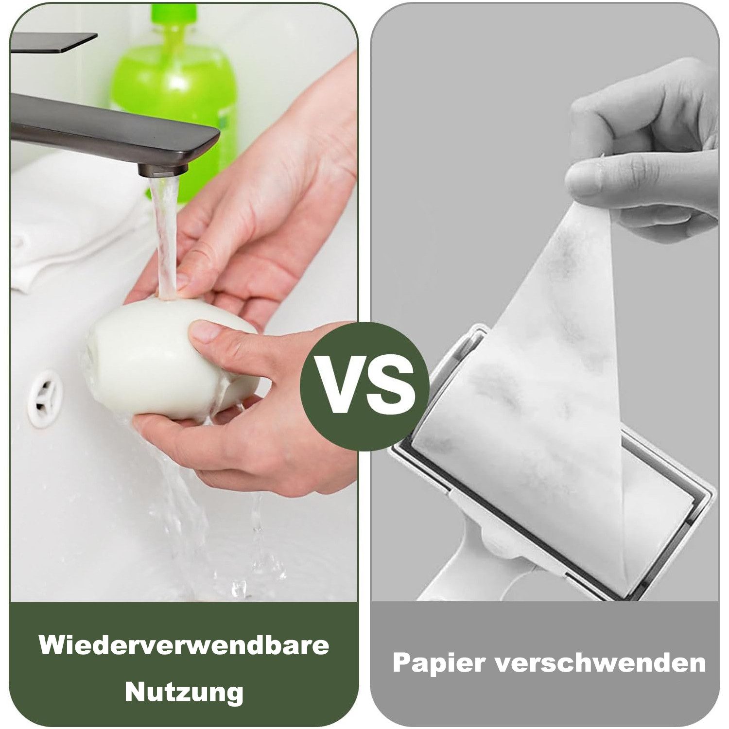 Thumbnail - Auledio Fusselroller Waschbarer Fusselroller tragbarer Tierhaarentferner klebrige Gelrolle, wiederverwendbar für Kleidun...