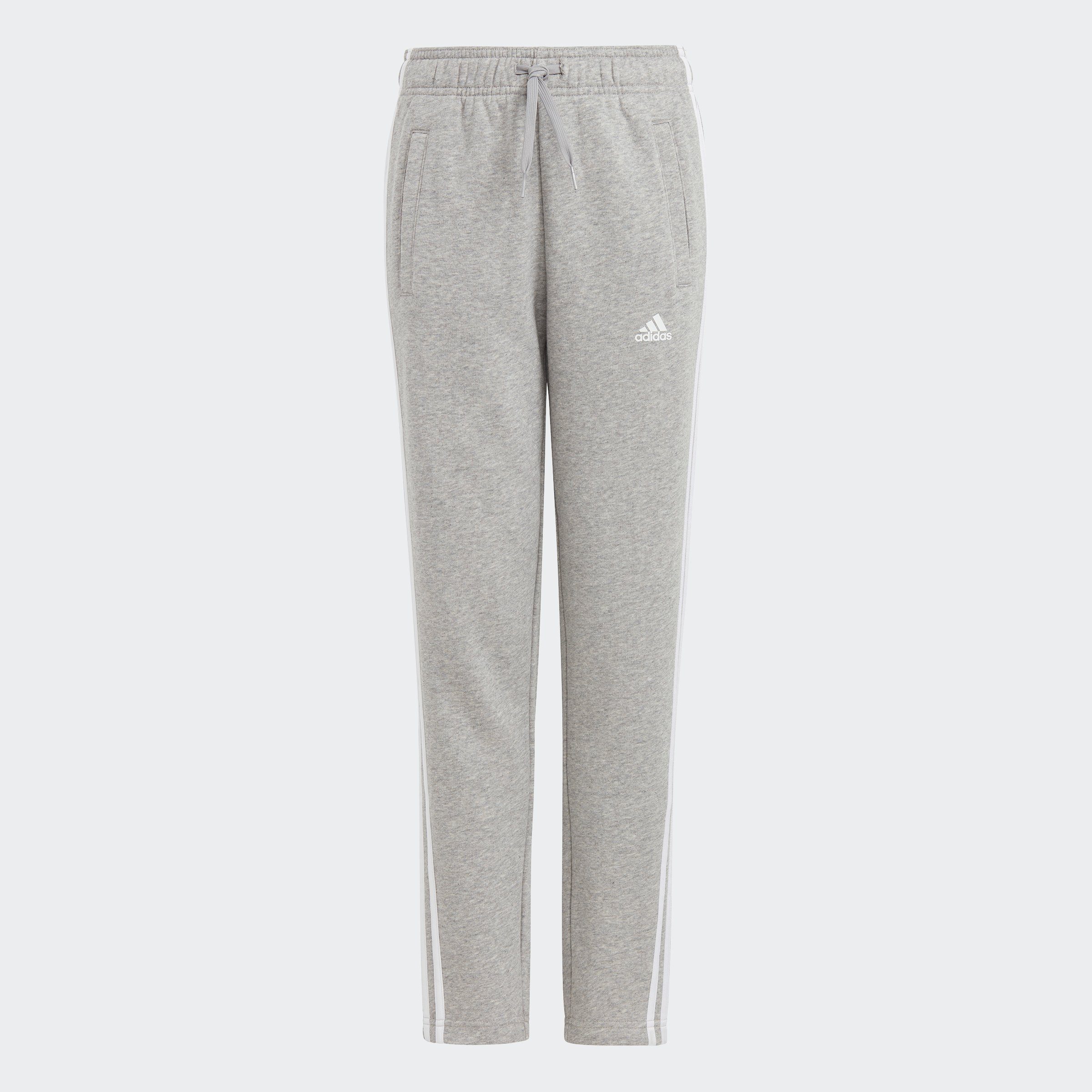 adidas Sportswear Sporthose ESSENTIALS 3STREIFEN HOSE (1-tlg) Medium Grey Heather / White