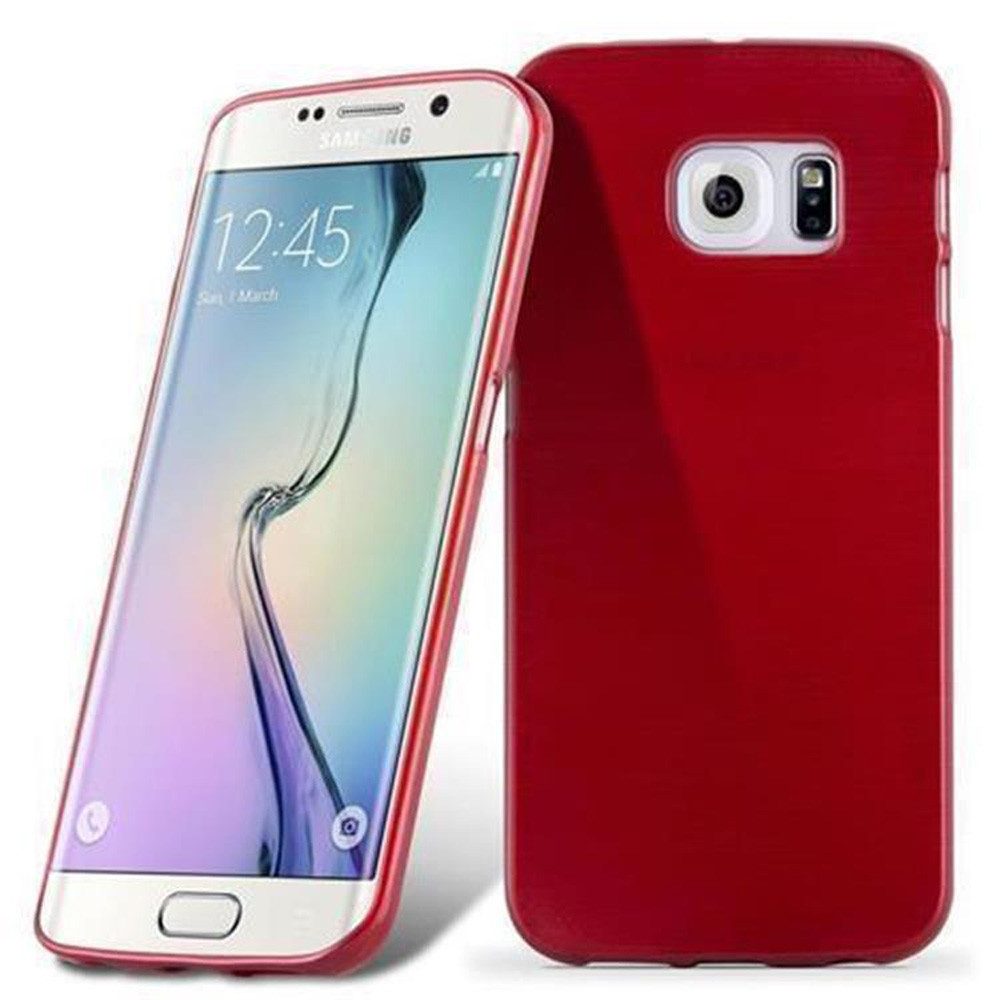 Cadorabo Handyhülle für Samsung Galaxy S6 EDGE Hülle Samsung Galaxy S6 EDGE, Flexible TPU Silikon Handy Schutzhülle - Hülle - ultra slim