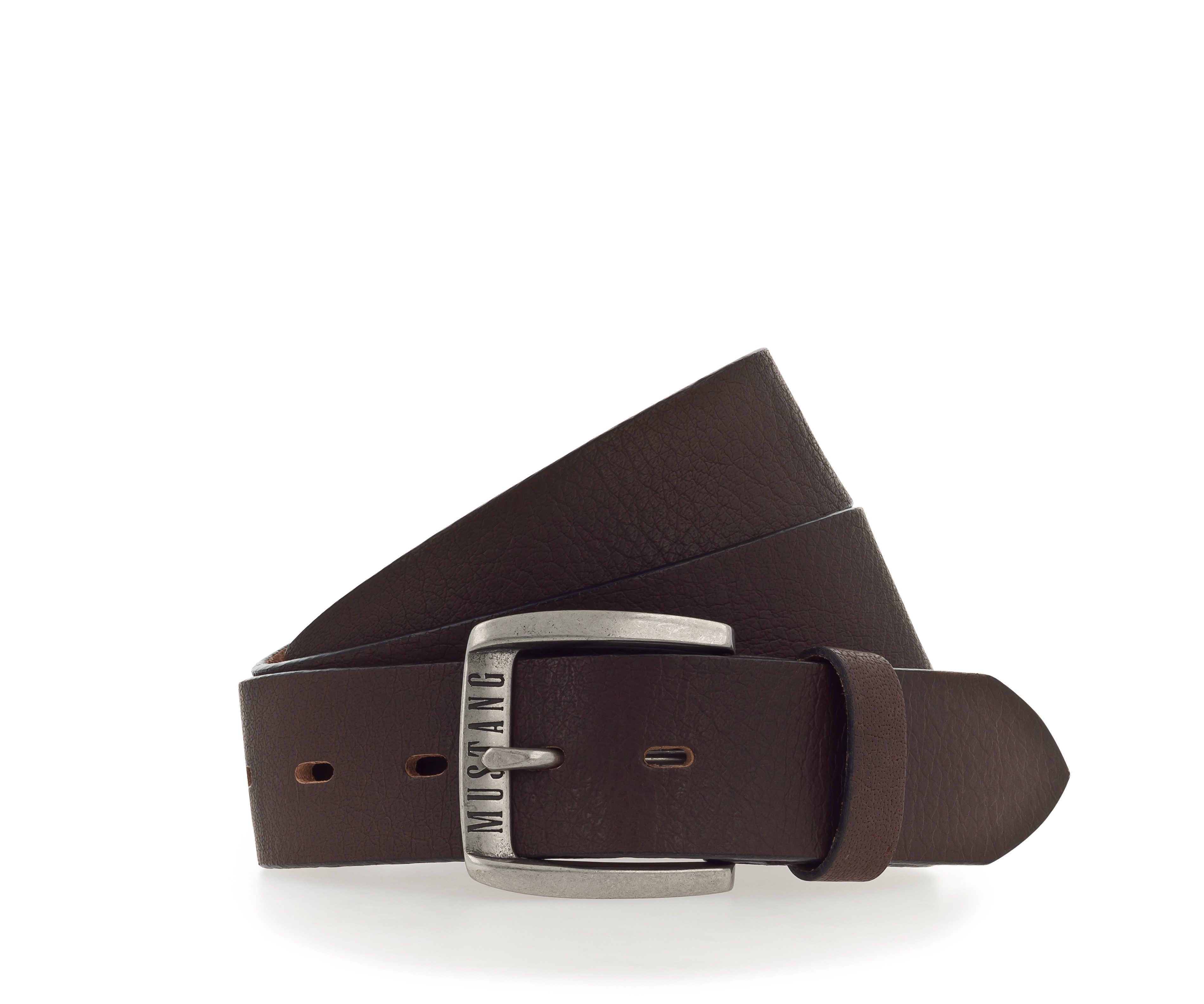 MUSTANG Ledergürtel Genarbtes Vollleder mit Glanz, günstig online kaufen