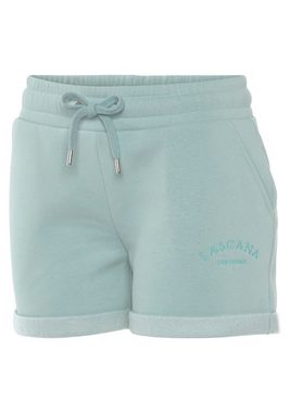 LASCANA Relaxshorts -Sweatshorts -Kurze Hose mit seitlichen Taschen und Logostickerei, Loungewear, Loungeanzug