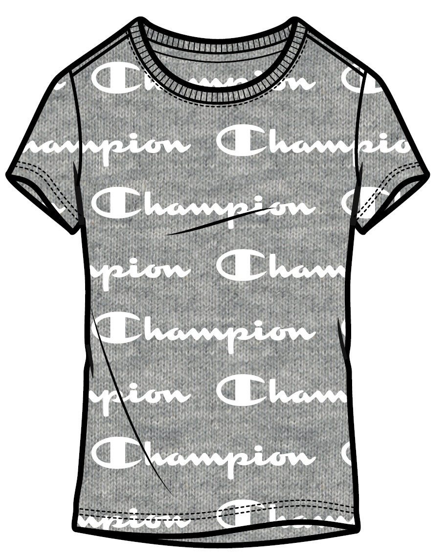 Champion T-Shirt (Baumwolle) Graphic Print grau günstig online kaufen