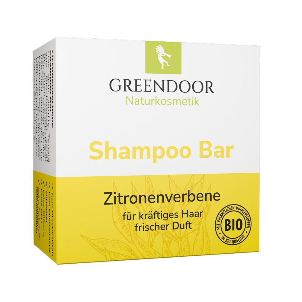 GREENDOOR Festes Haarshampoo Shampoo Bar Zitronenverbene