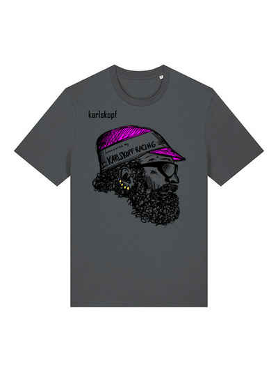 karlskopf Print-Shirt Rundhalsshirt Basic RADFAHRER