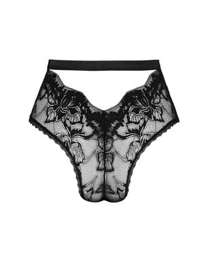 Obsessive Panty High-Waist-Panty Olvidia schwarz transparent elastisch (einzel, 1-St)