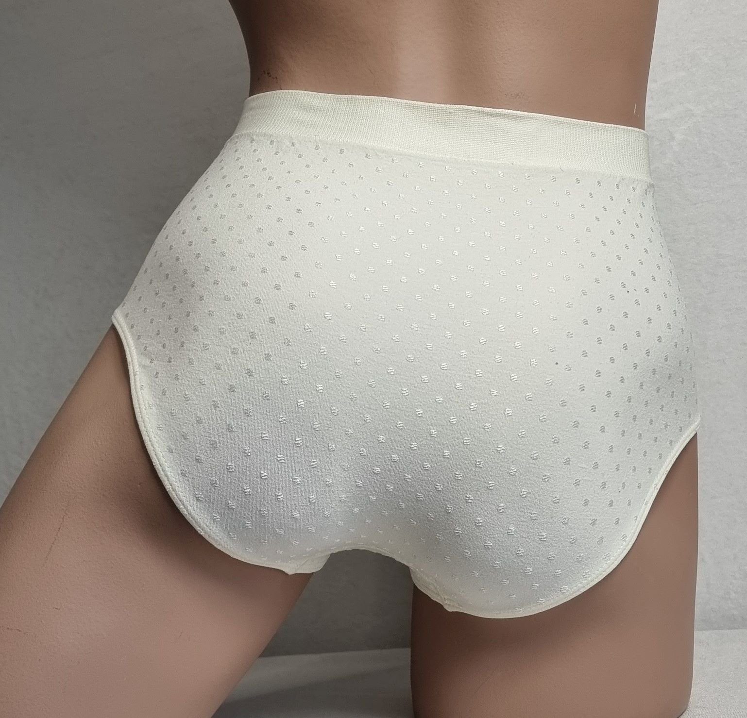 Dekker Taillenslip Damen Hüftslip Seamless 3er Pack ohne Nähte super elastisch (Packung, 3er - Pack) Satinpünktcken – Bild 5 von 5