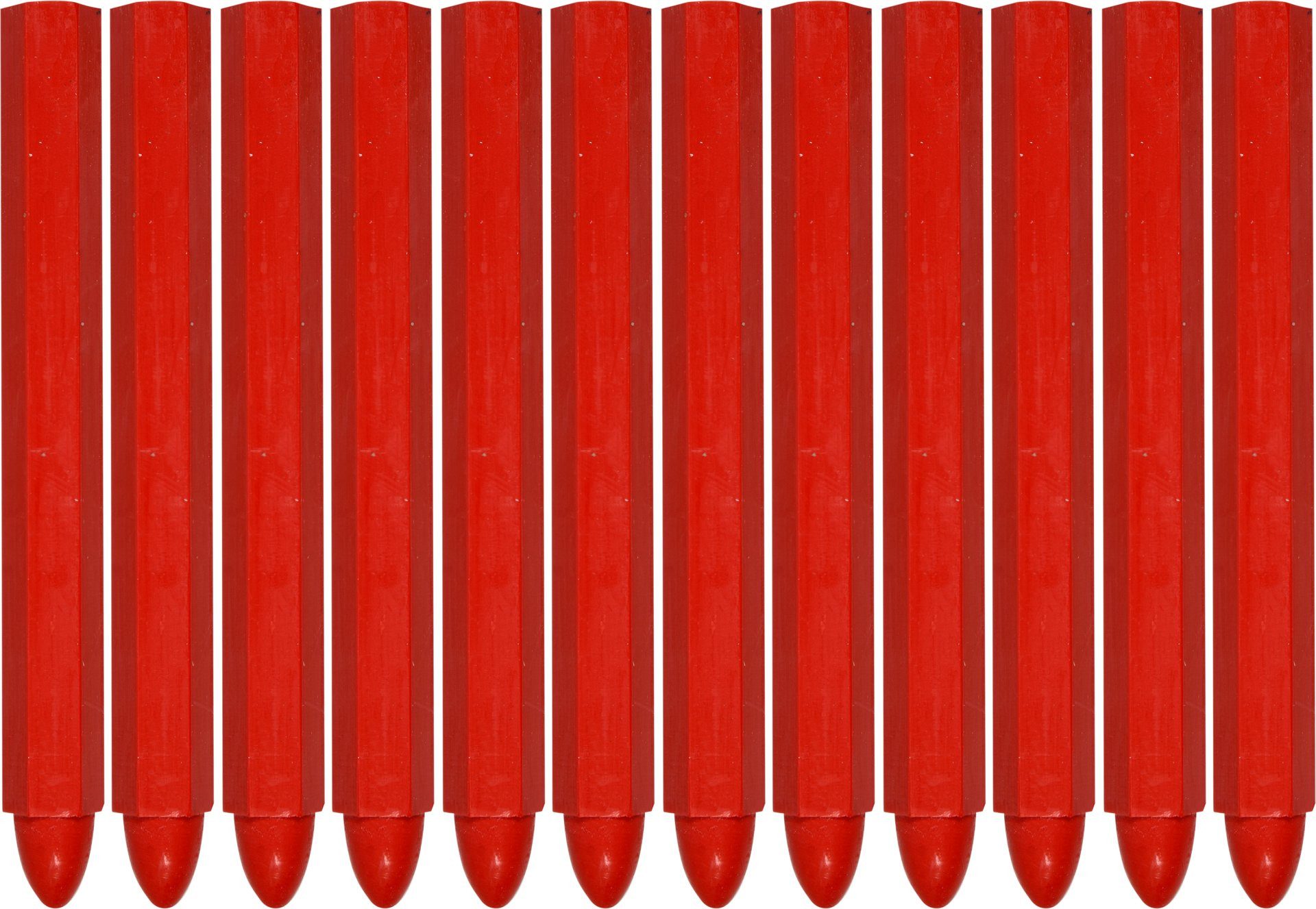 TRIZERATOP Malkreide Technische Markierkreide, Signierkreide ROT 12er-Pack