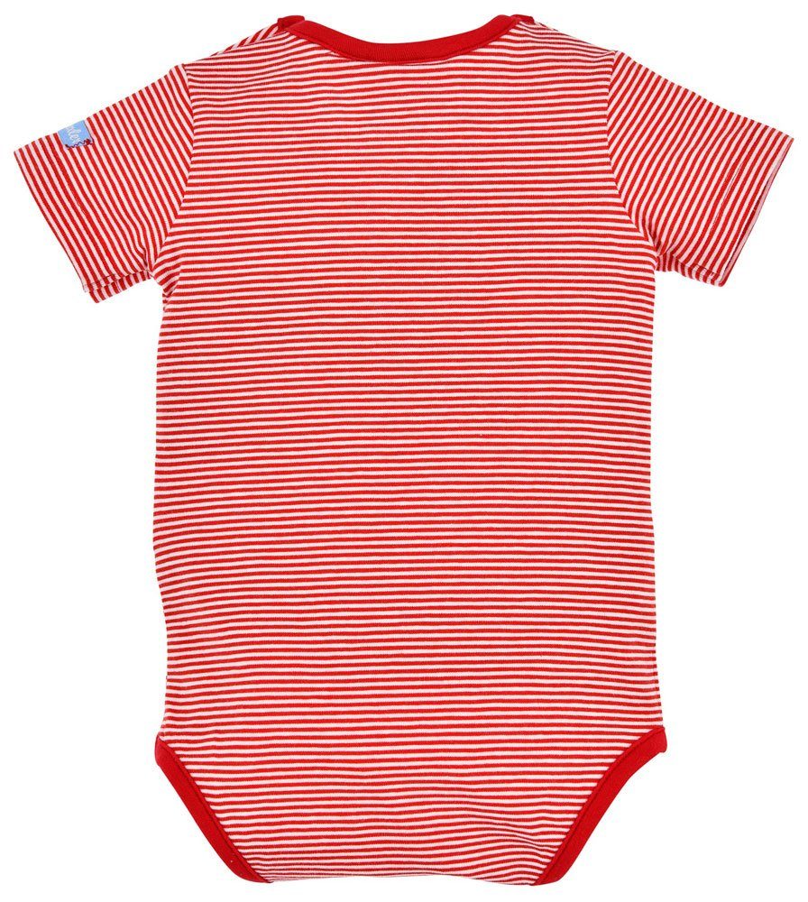 Trachtenmode Unterziehbody BONDI Gestreift 91379, Rot-Weiß "Hirsch" Body Body Baby