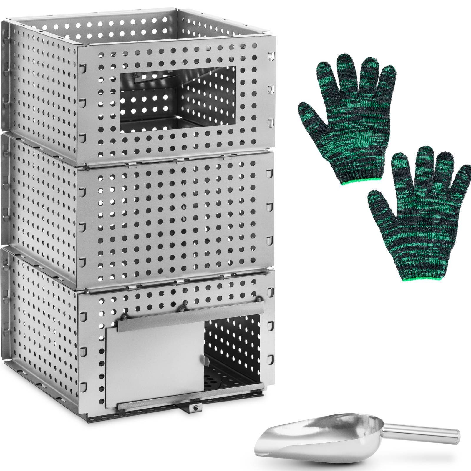 Uniprodo Kaminholzkorb Pelletkorb für Kaminofen Brennkorb Heizeinsatz Pellets Stecksystem