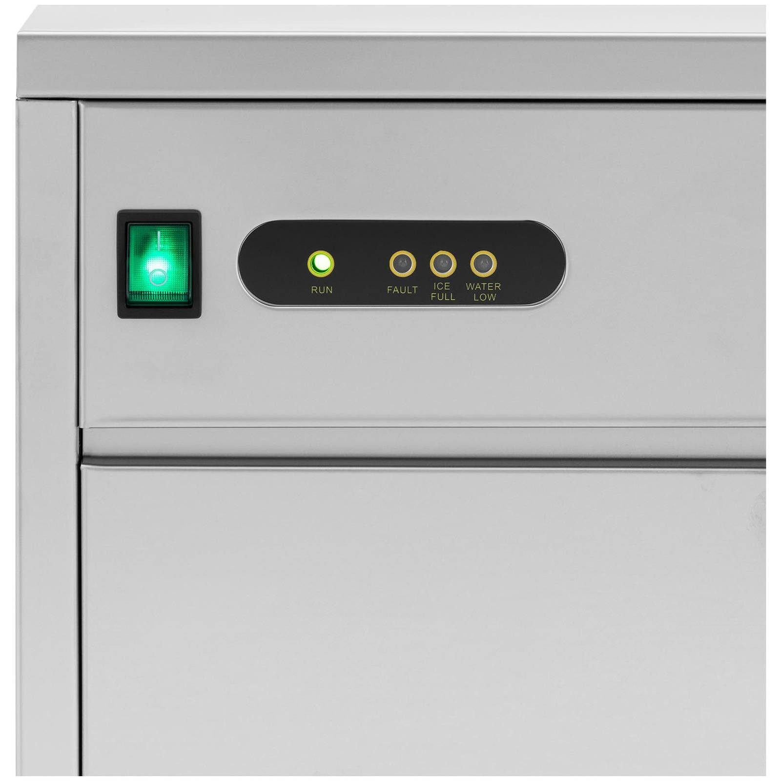 Royal Catering Eiswürfelmaschine 20kg / 24h Gastro Eiswürfelbereiter 5 kg Fassungsvermögen Edelstahl