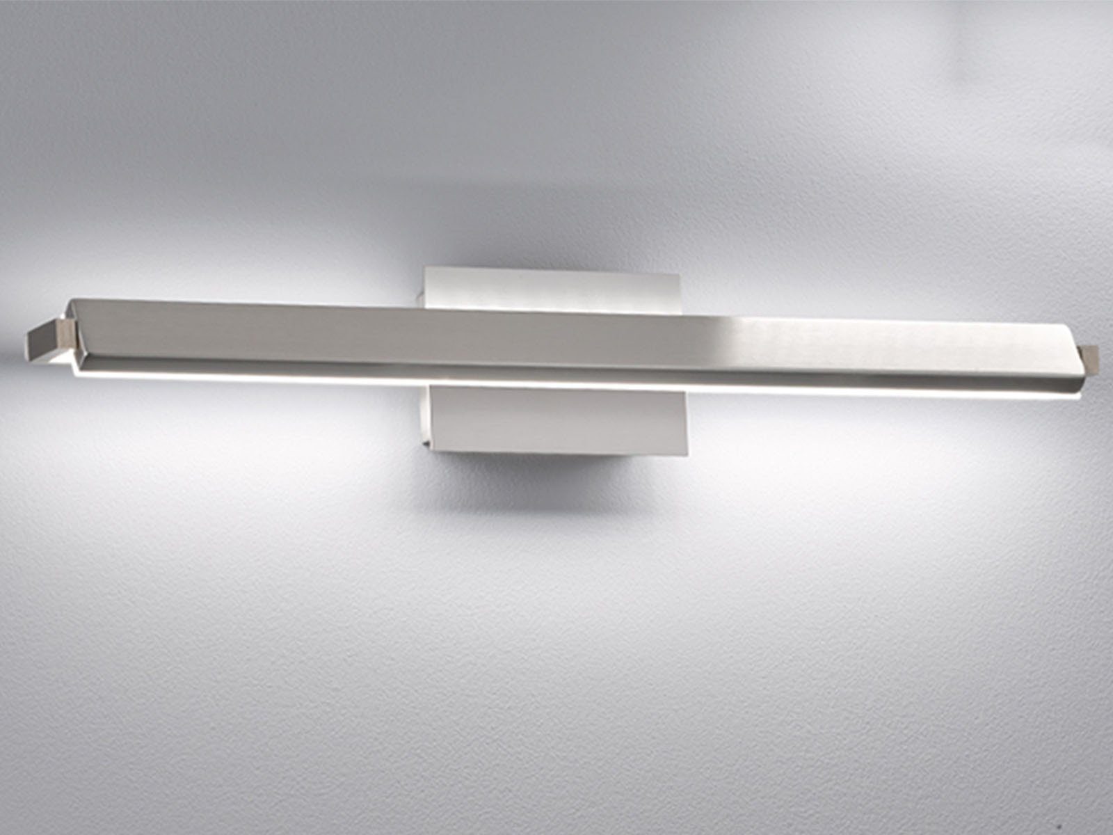 FISCHER & HONSEL LED Wandleuchte, Dimmfunktion, LED fest integriert, Lichtfarbe Warmweiß-Neutralweiß einstellbar, 2er SET 60cm lang mit Schalter, Updown Wand-Montage Innen