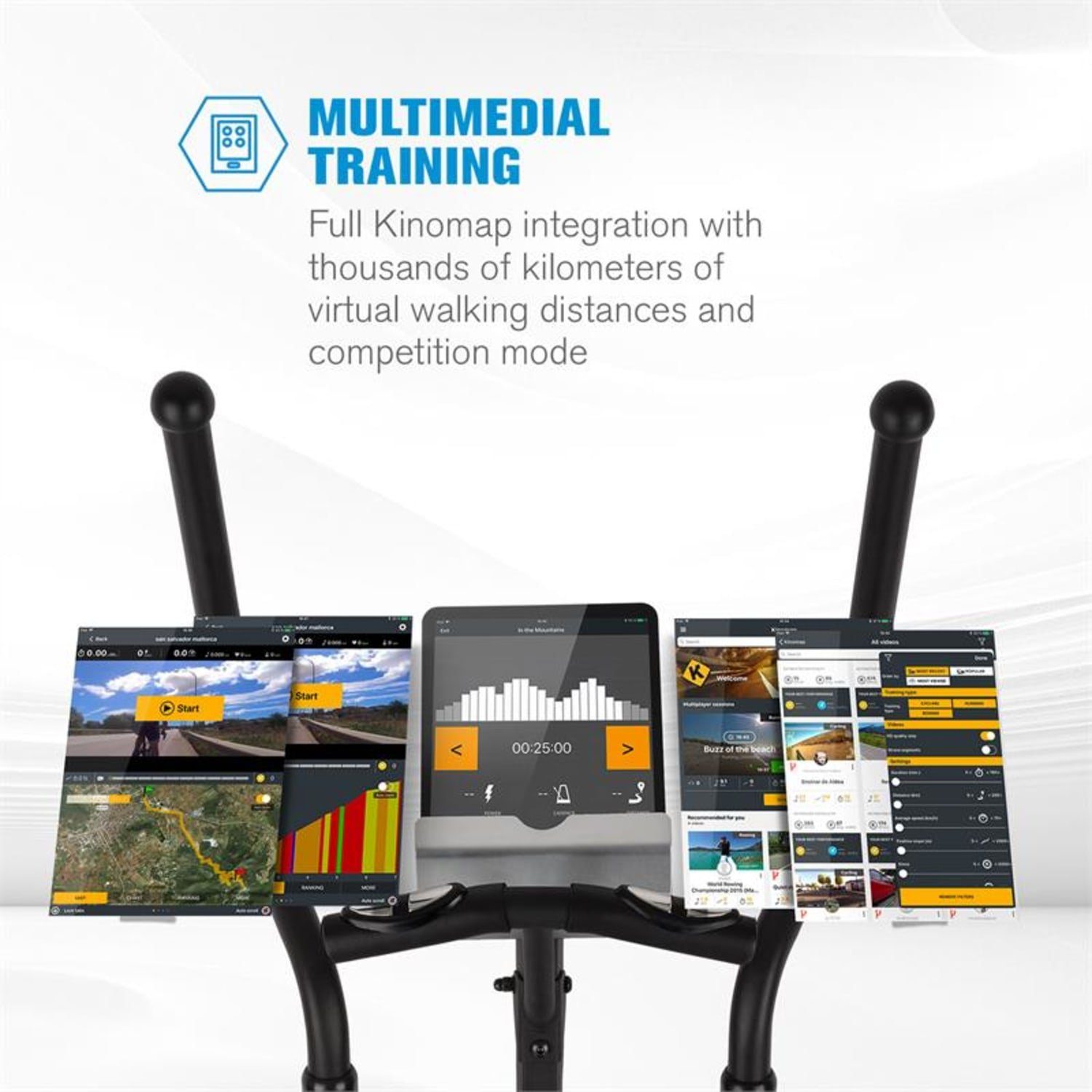 Pro Capital Helix App;Trainingscomputer) Heimtrainer (Kinomap Sports