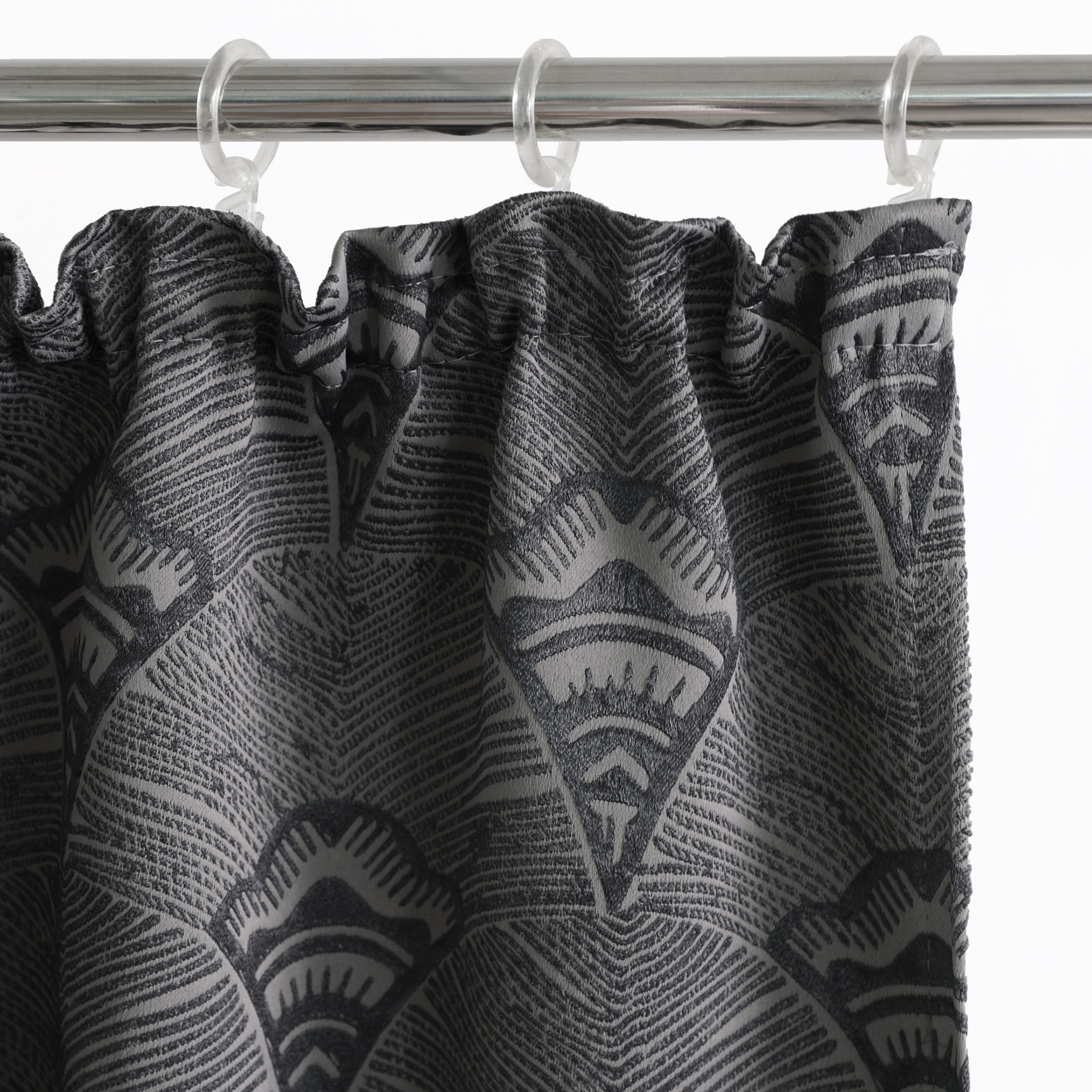 Bruno Banani Verdunkelungsvorhang Alessio (1 St), Kräuselband, verdunkelnd, Polyester, Elegantes Muster, Jacquard, verdunkelnder Vorhang, blickdicht,modern – Bild 4 von 5