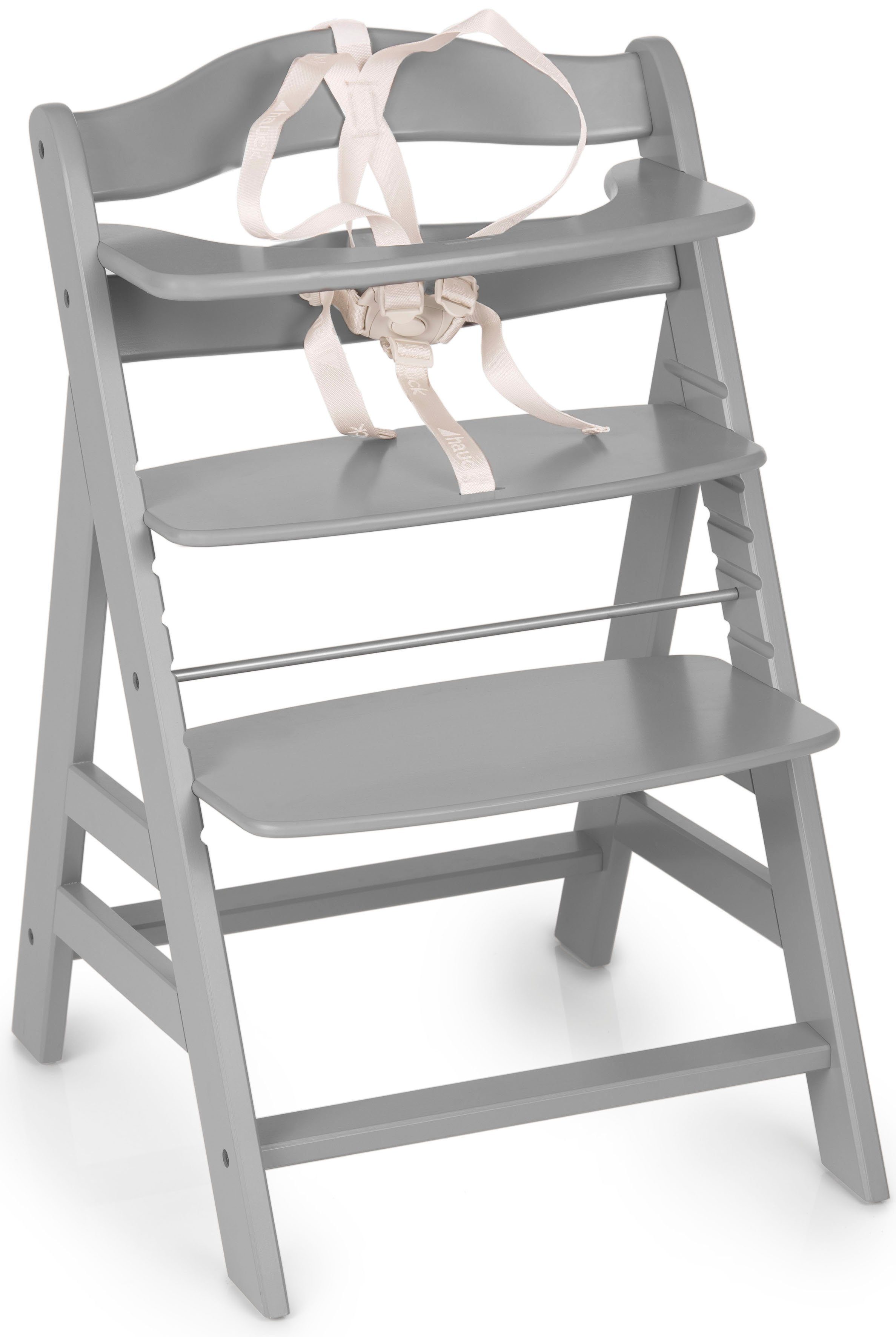 Hauck Hochstuhl Alpha+, grey, aus Holz günstig online kaufen