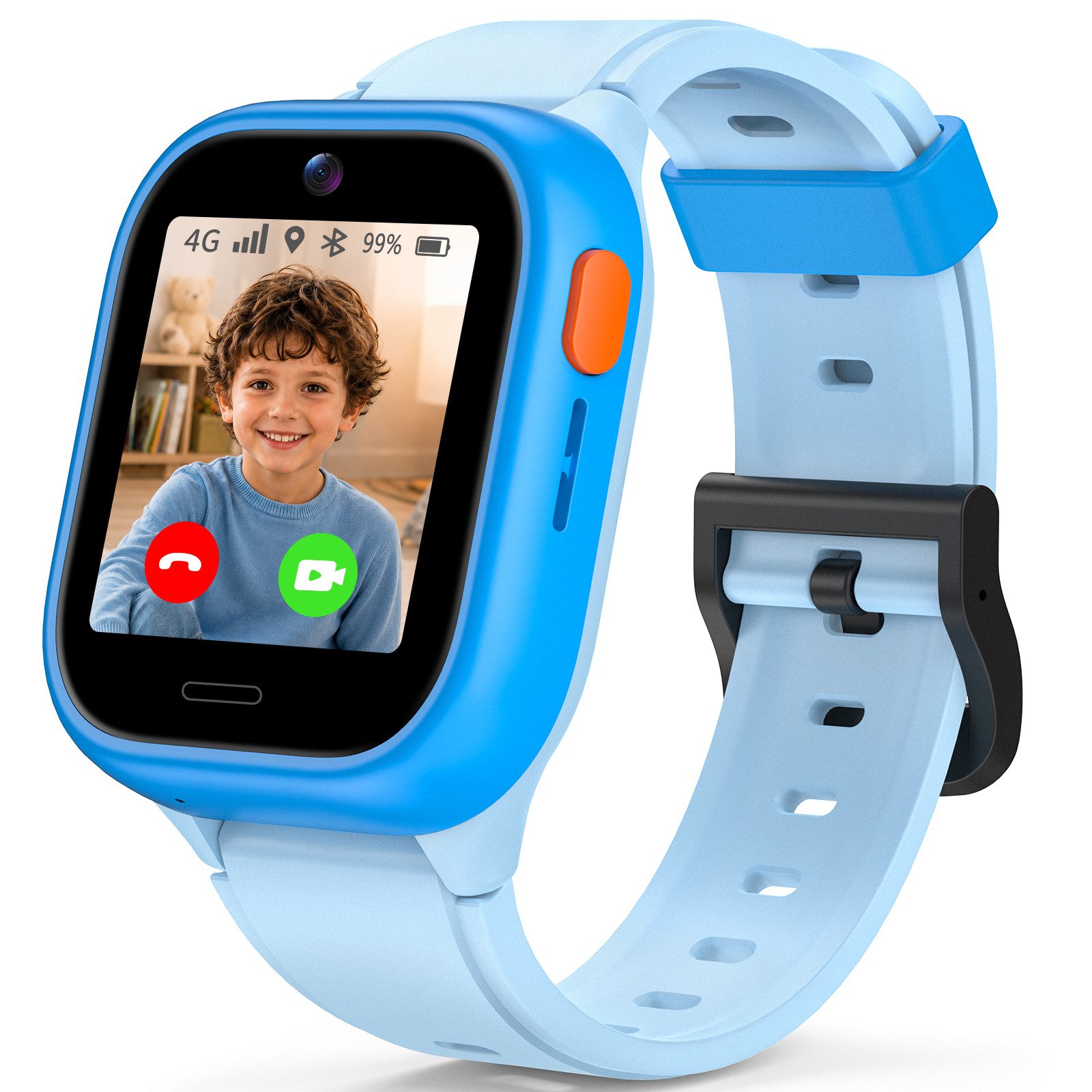 Ralio R5 Go 2026 Neue 4G Smartwatch Kinder mit HD-Videoanrufe, GPS-Ortung Smartwatch (Kinderuhr mit Nano-SIM-Kartensteckplatz, ohne integrierten App-Store cm/1,4 Zoll) störungsfreies Nutzungserlebnis, Smartwatch für Kinder mit großem Farbdisplay, langer Akkulaufzeit von bis zu 3 Tagen und vielseitigen Funktionen, ideal für Jungen und Mädchen im Schulalter