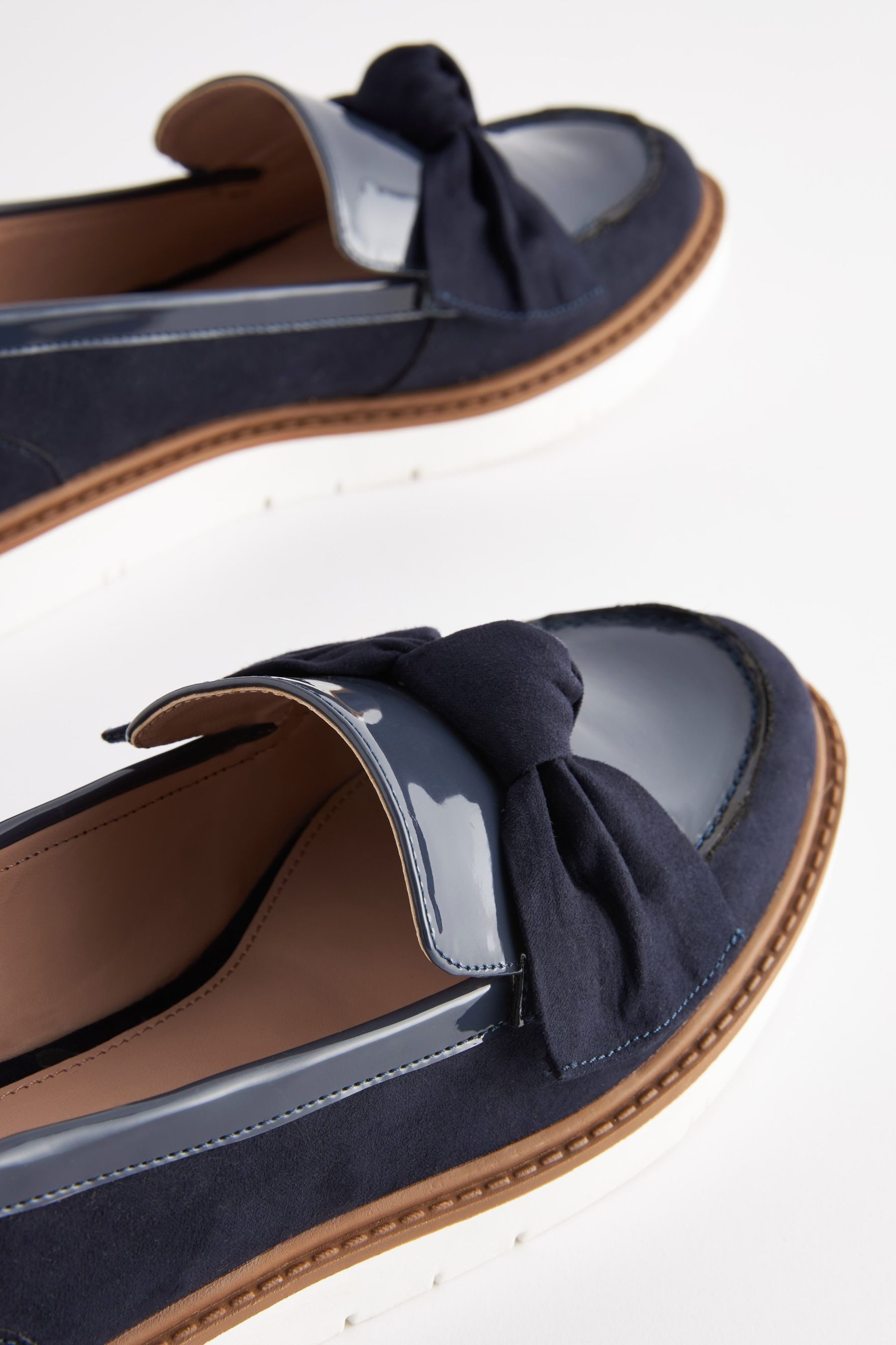 Next Forever Comfort® Derber Lederslipper mit Schleife Loafer (1-tlg)