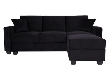 MCW Schlafsofa MCW-H47, Mit Staufächern, Inkl. zwei Kissen, mit Ottomane