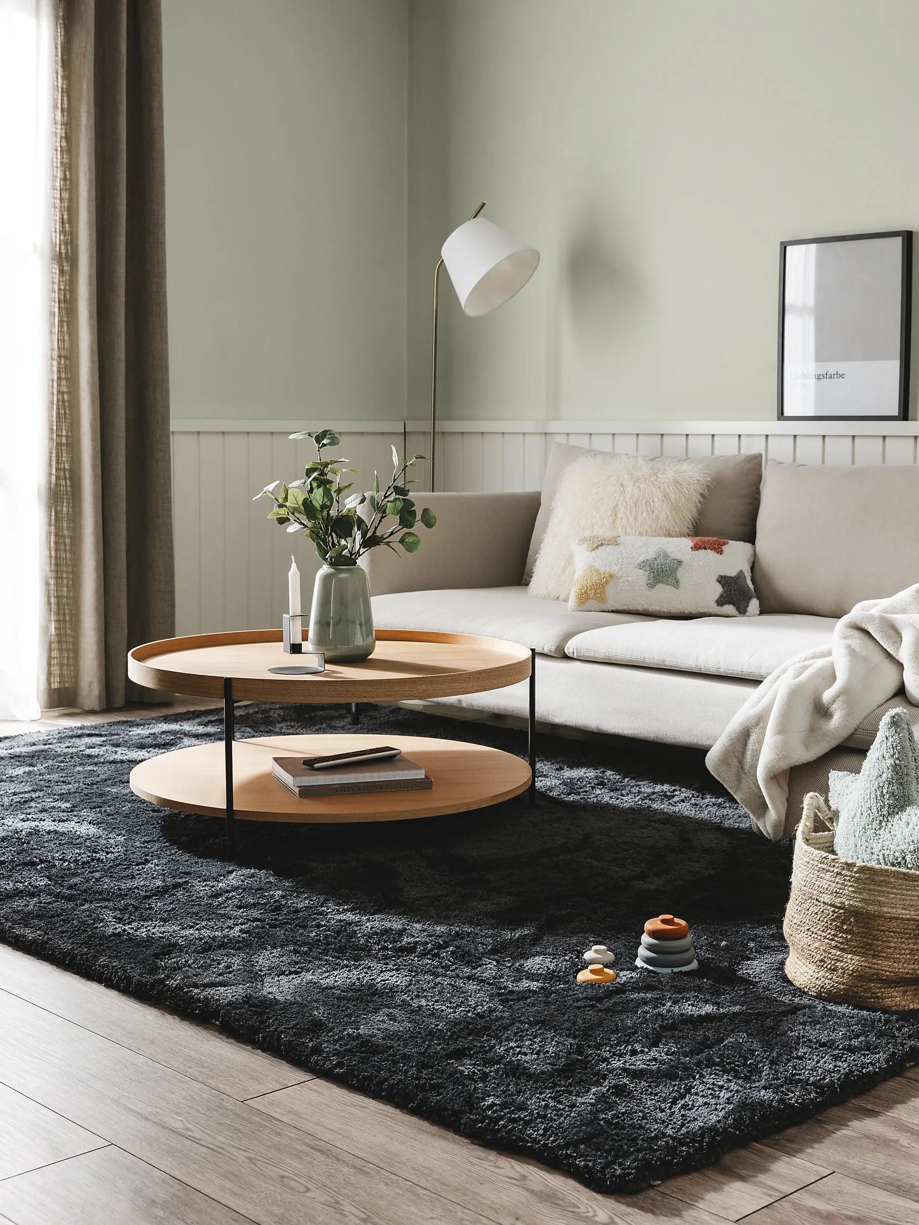 benuta Hochflor-Teppich Cloudy, rechteckig, Höhe: 31 mm, Kunstfaser, Berber, Ethno-Style, Wohnzimmer