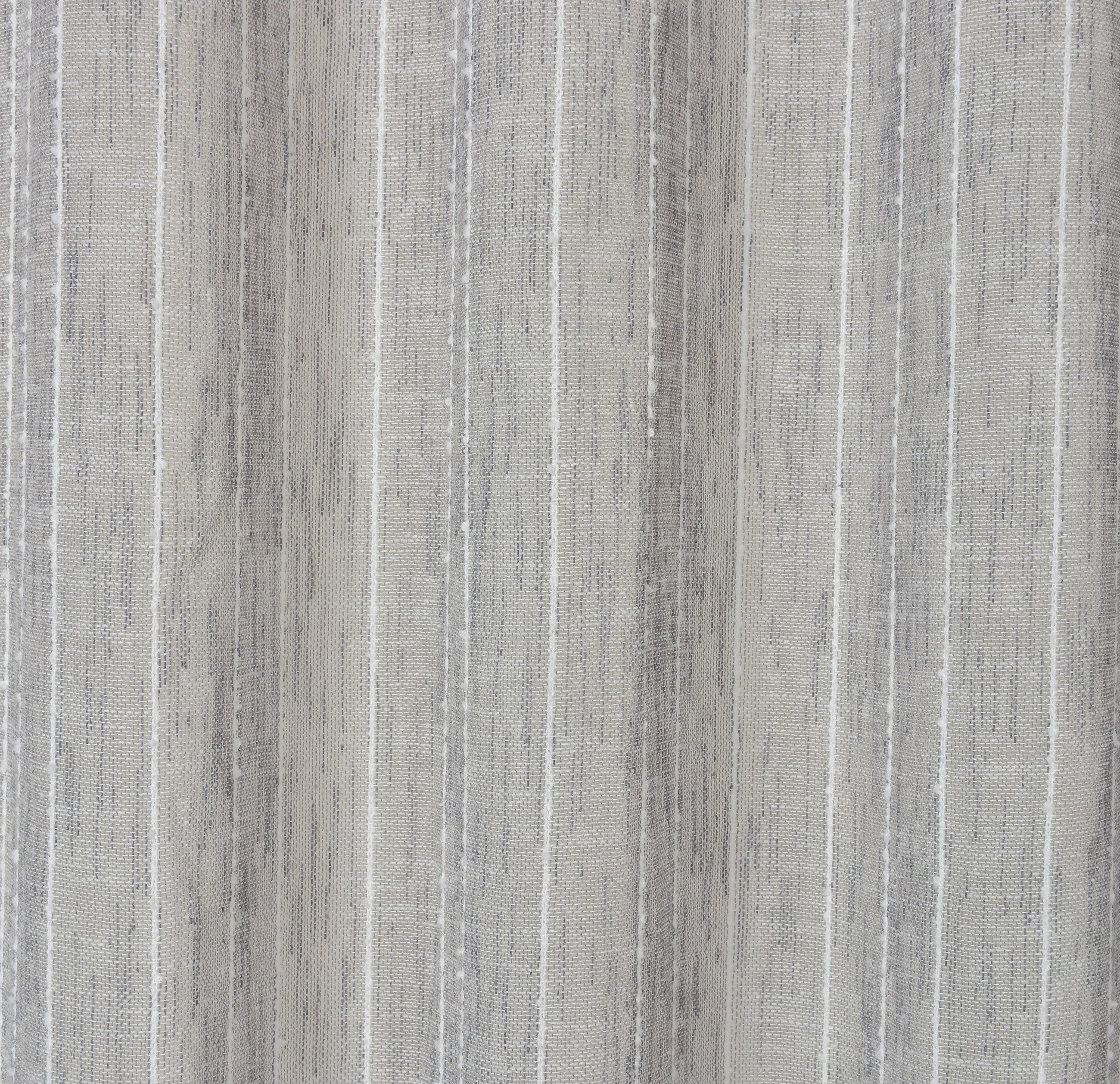 ELBERSDRUCKE Vorhang Gardine mit verdeckten Schlaufen Melody grau halbtransparent 255x140 (1 St), halbtransparent