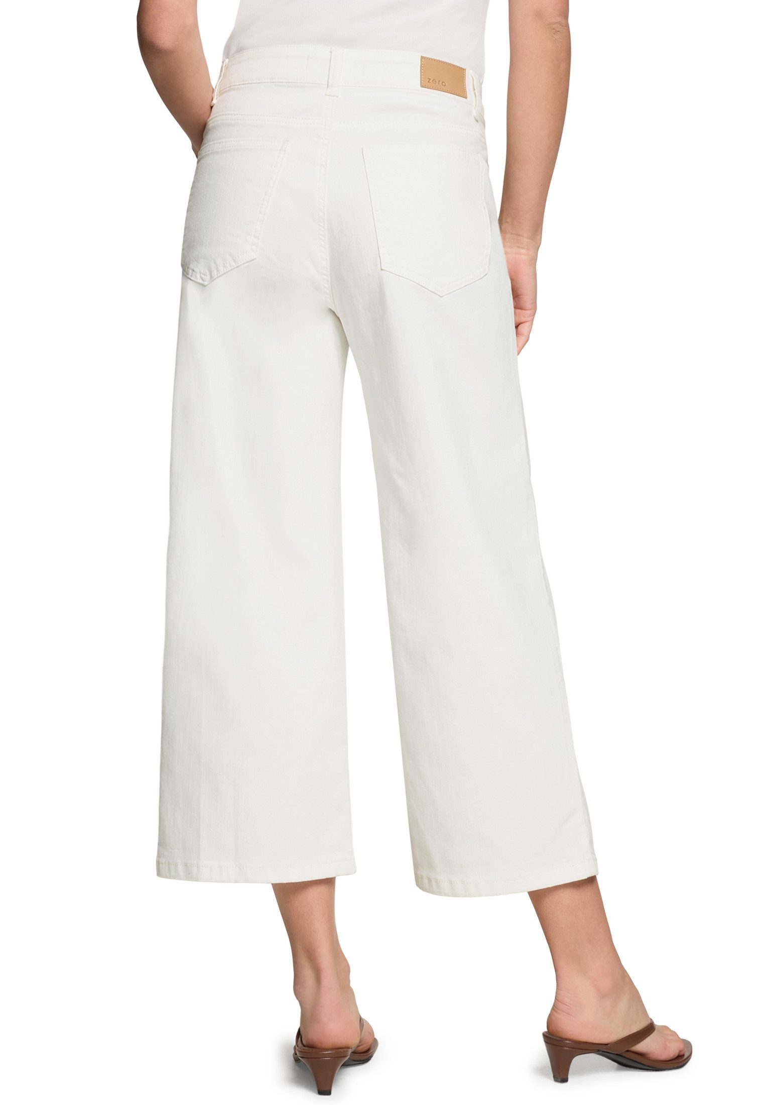 Zero Slim-fit-Jeans Damen mit weitem Bein.