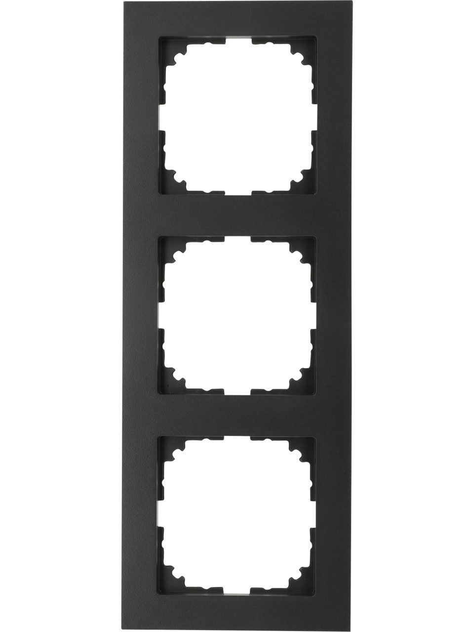 merten Steckdose Merten Abdeckrahmen 3-fach M-Pure, anthrazit