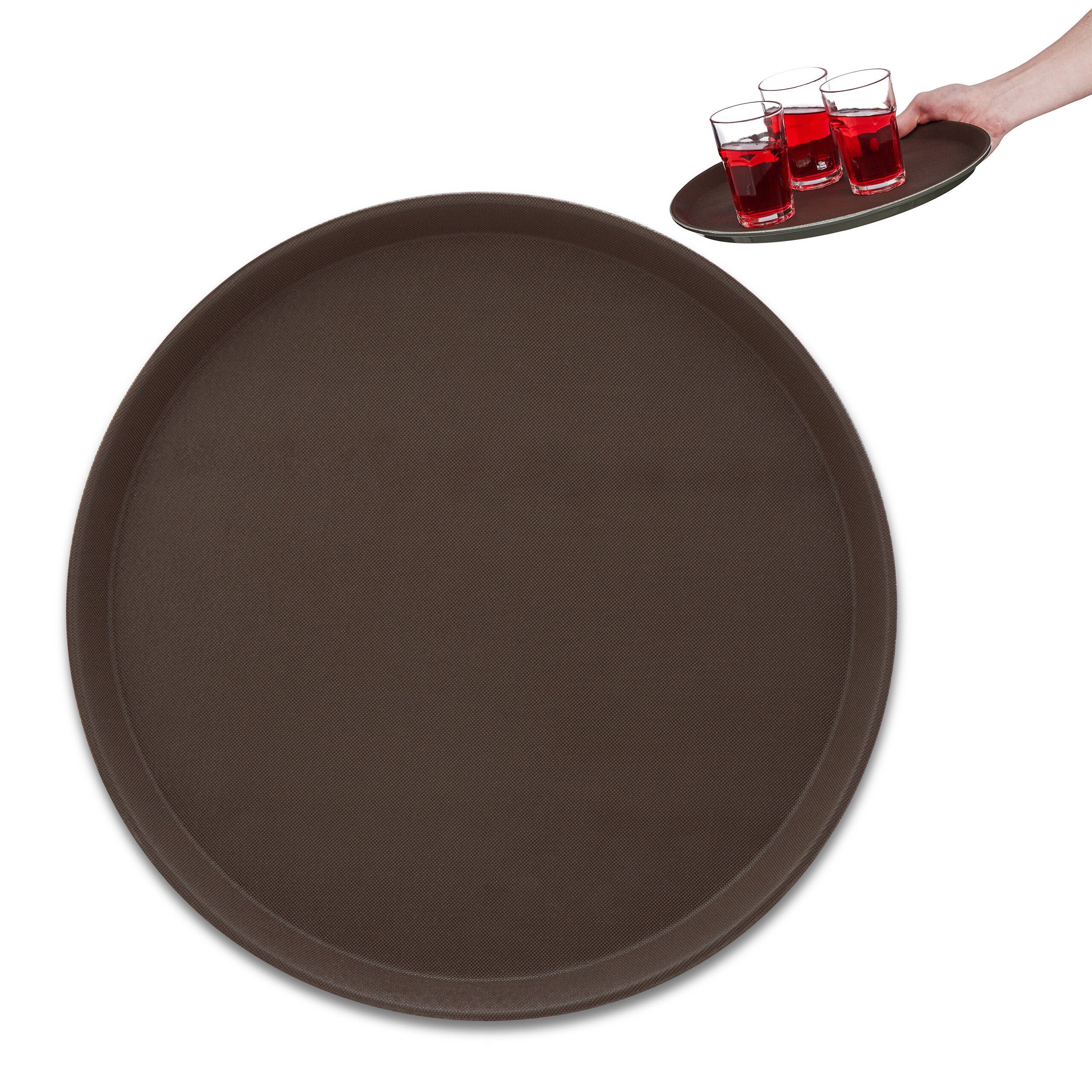 Tablett Braunes Gastro Serviertablett