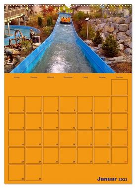 CALVENDO Wandkalender Freizeitparkmomente / Planer (Premium, hochwertiger DIN A2 Wandkalender 2023, Kunstdruck in Hochglanz)