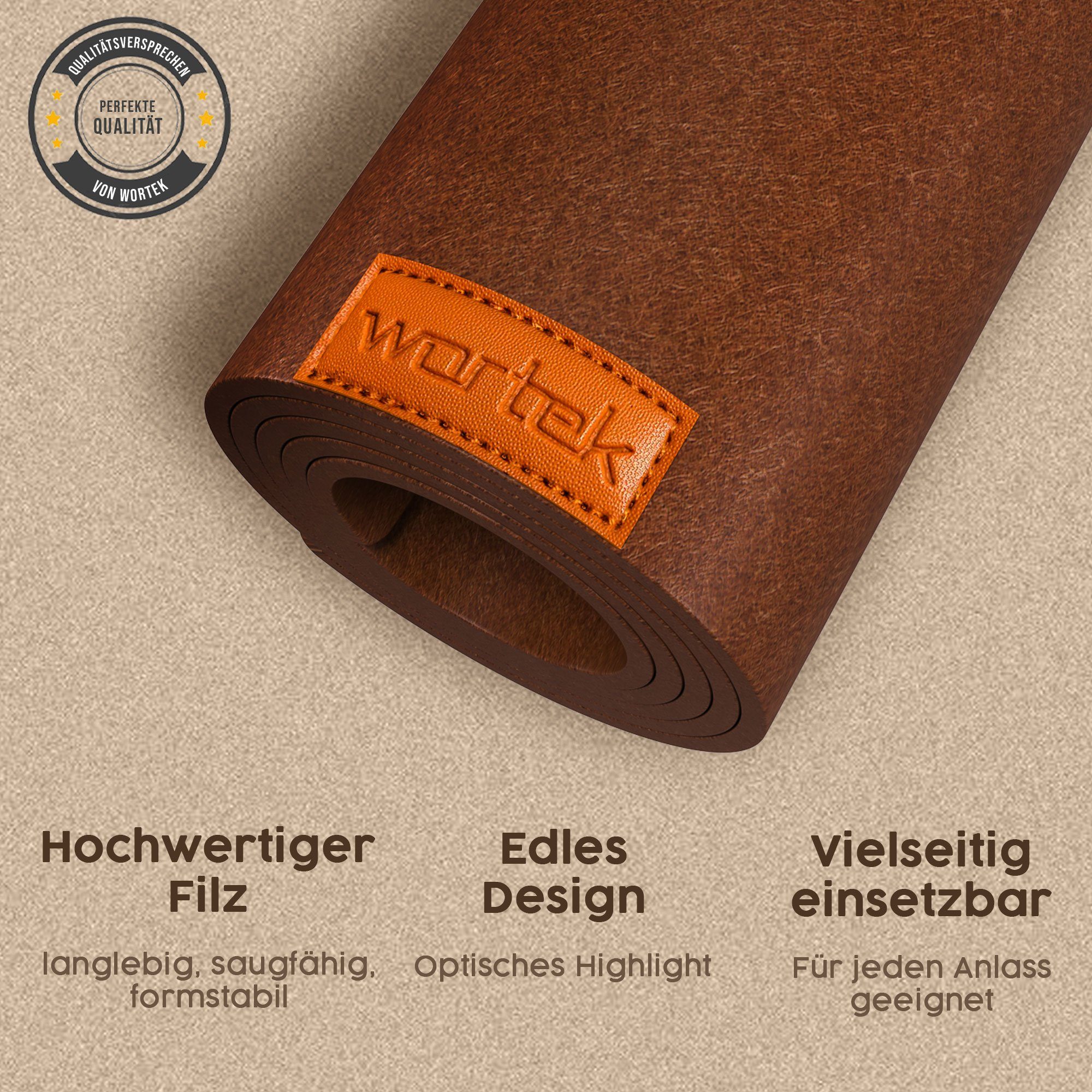 wortek Tischläufer Filz Tischläufer 150 x günstig online kaufen