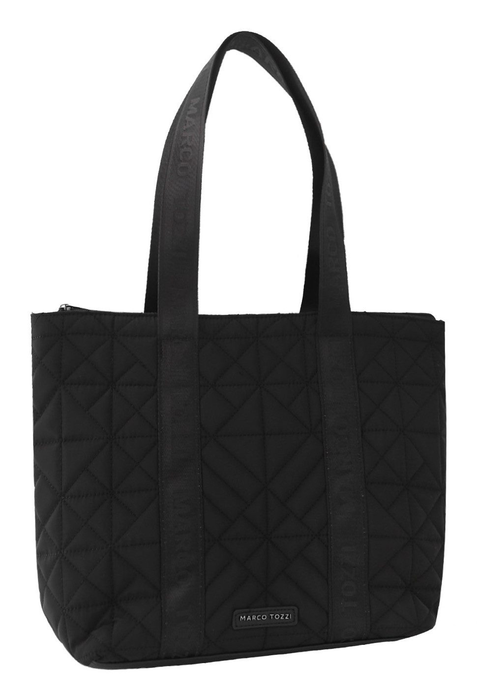 MARCO TOZZI Henkeltasche, Damen Schultertasche, Shopper mit trendiger Ziersteppung