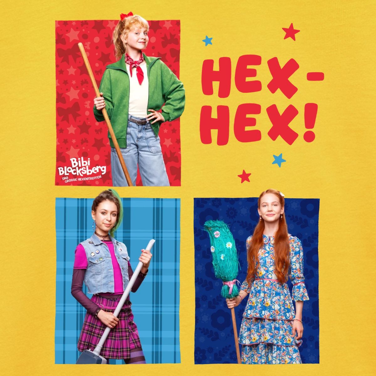 Spreadshirt T-Shirt Bibi Blocksberg Mit Freundinnen Hex-Hex Film Kinder Premium T-Shirt (1-tlg)