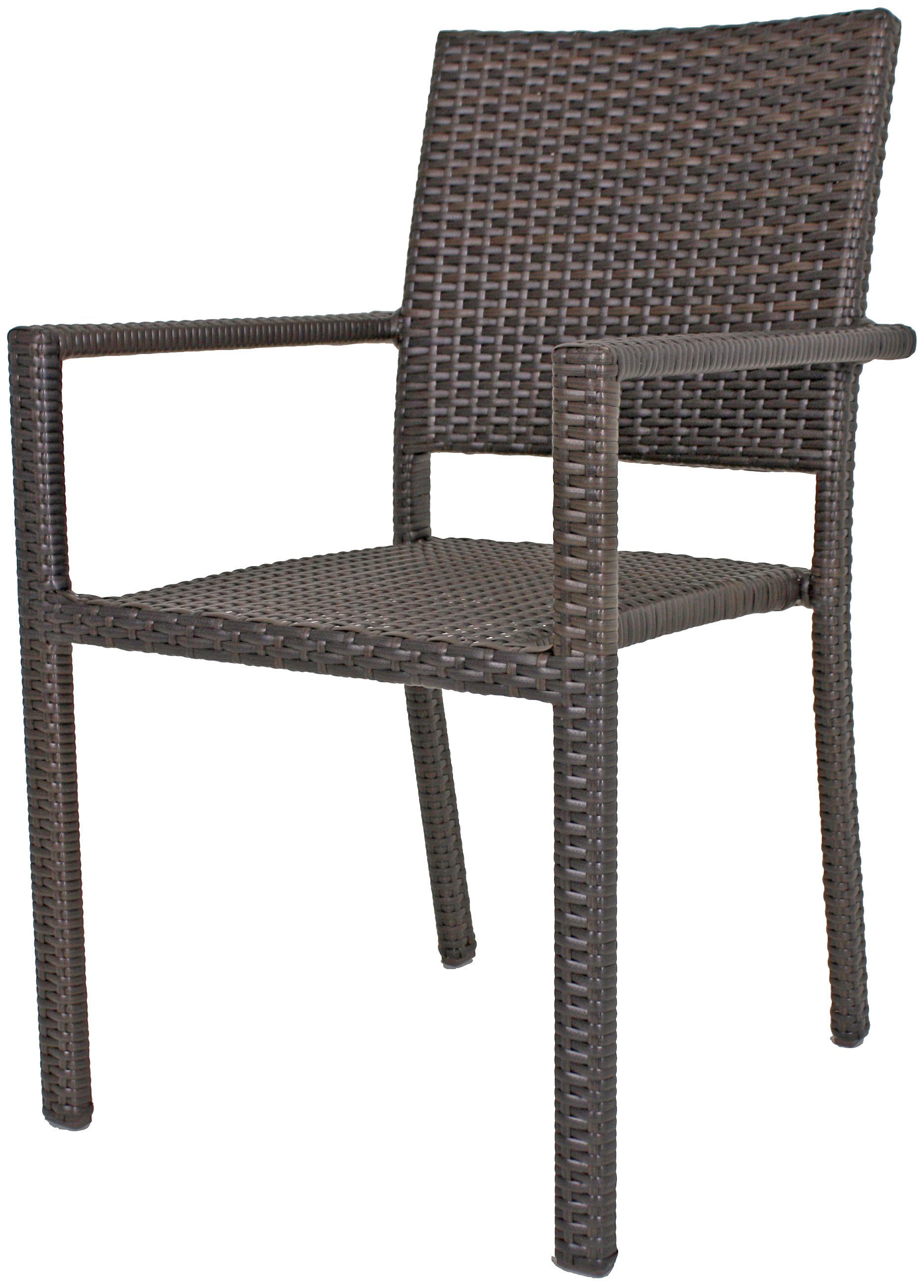 Garden Pleasure Stapelstuhl MALAGA (Set, 4 St), 4er Set, aus Aluminium