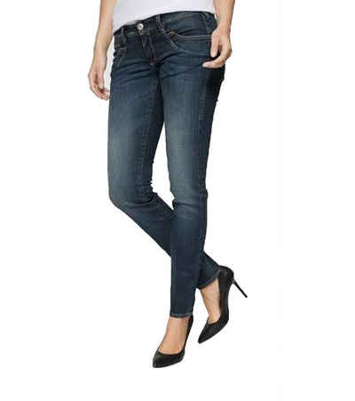 Herrlicher Regular-fit-Jeans Herrlicher Piper Slim Fit-Hose stylische Damen Jeans mit zerrissenen Details Freizeit-Hose Dunkelblau
