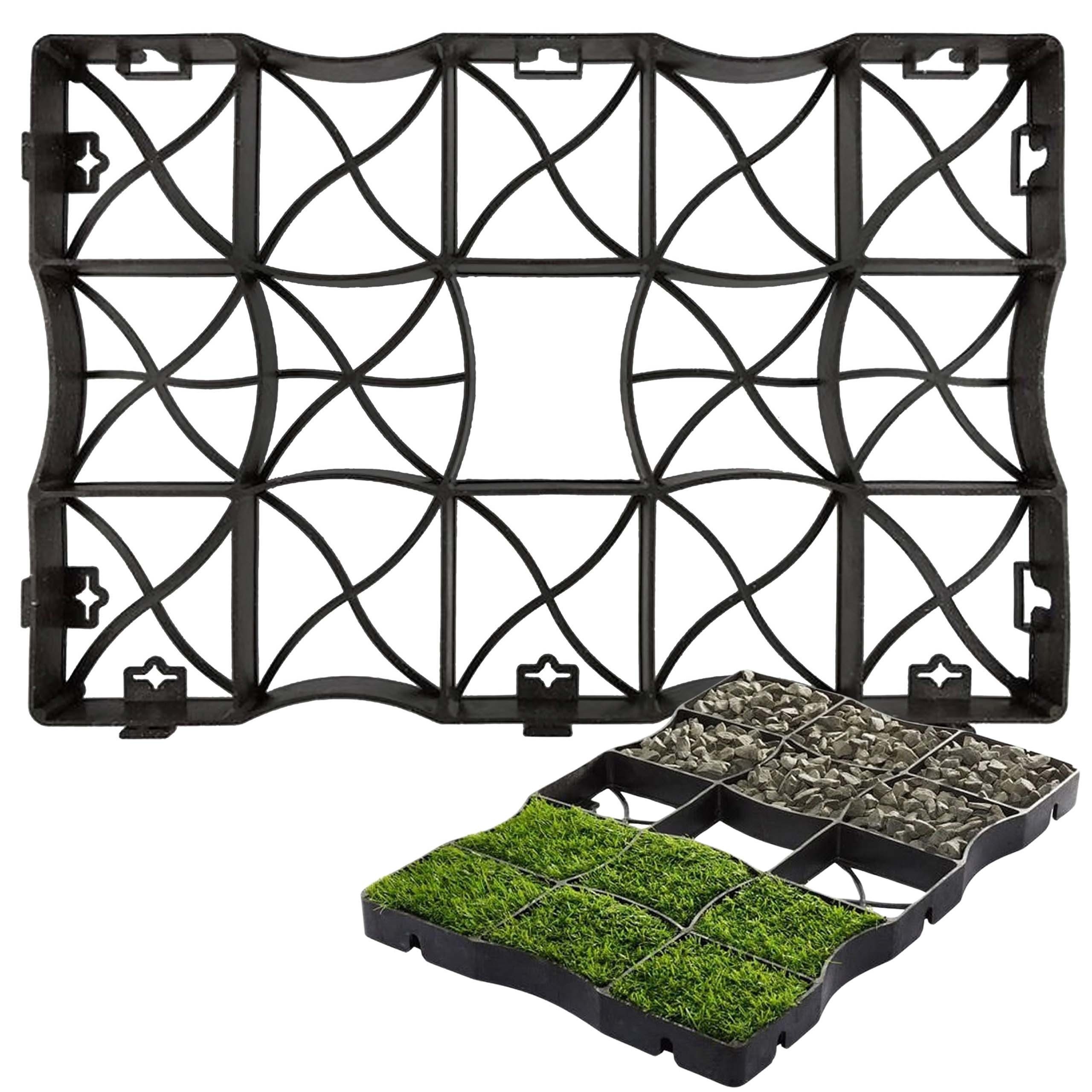 Bellushortus Rasengitter Rasengitter aus Kunststoff, Garten Ökogitter 60,5x40,5x4cm, 1-St.