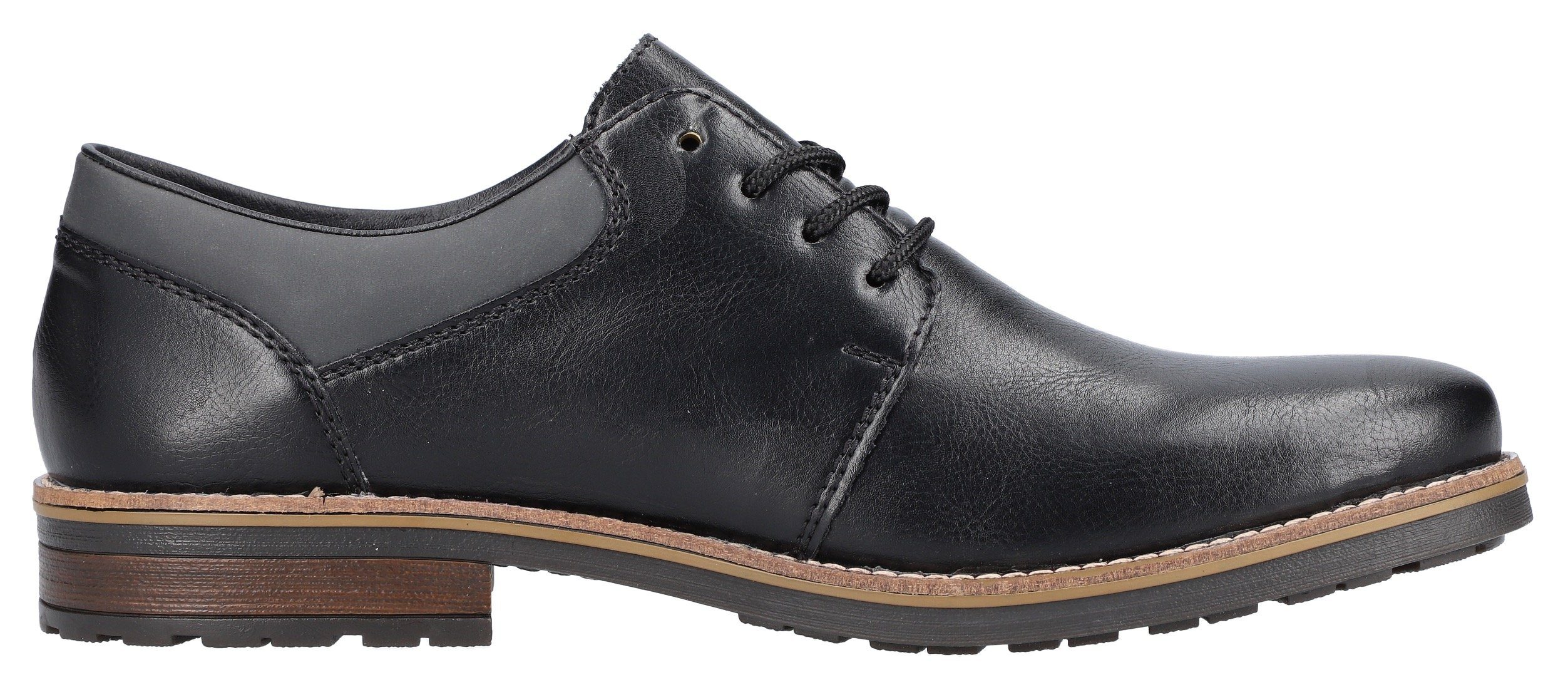 Rieker Schnürschuh in eleganter Optik, Freizeitschuh, Halbschuh, Schnürschuh