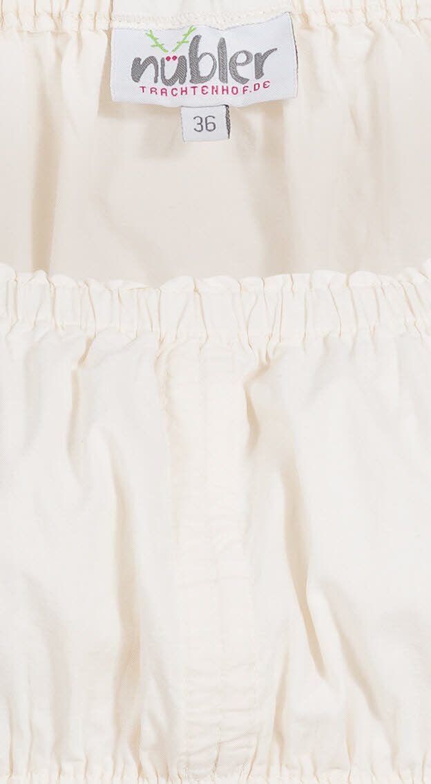 Nübler Dirndlbluse Dirndlbluse Kurzarm Sofia in Creme von Nübler Größe 32