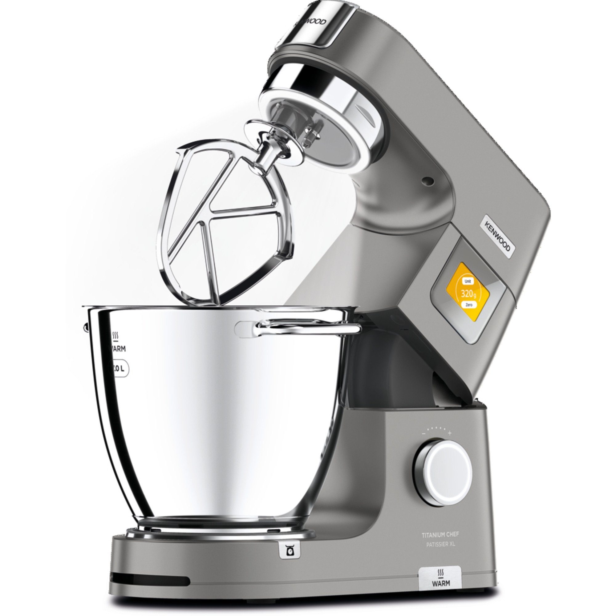 KENWOOD Küchenmaschine Titanium Chef Patissier XL Küchenmaschine KWL90.004SI, 1400 W, 7 l Schüssel