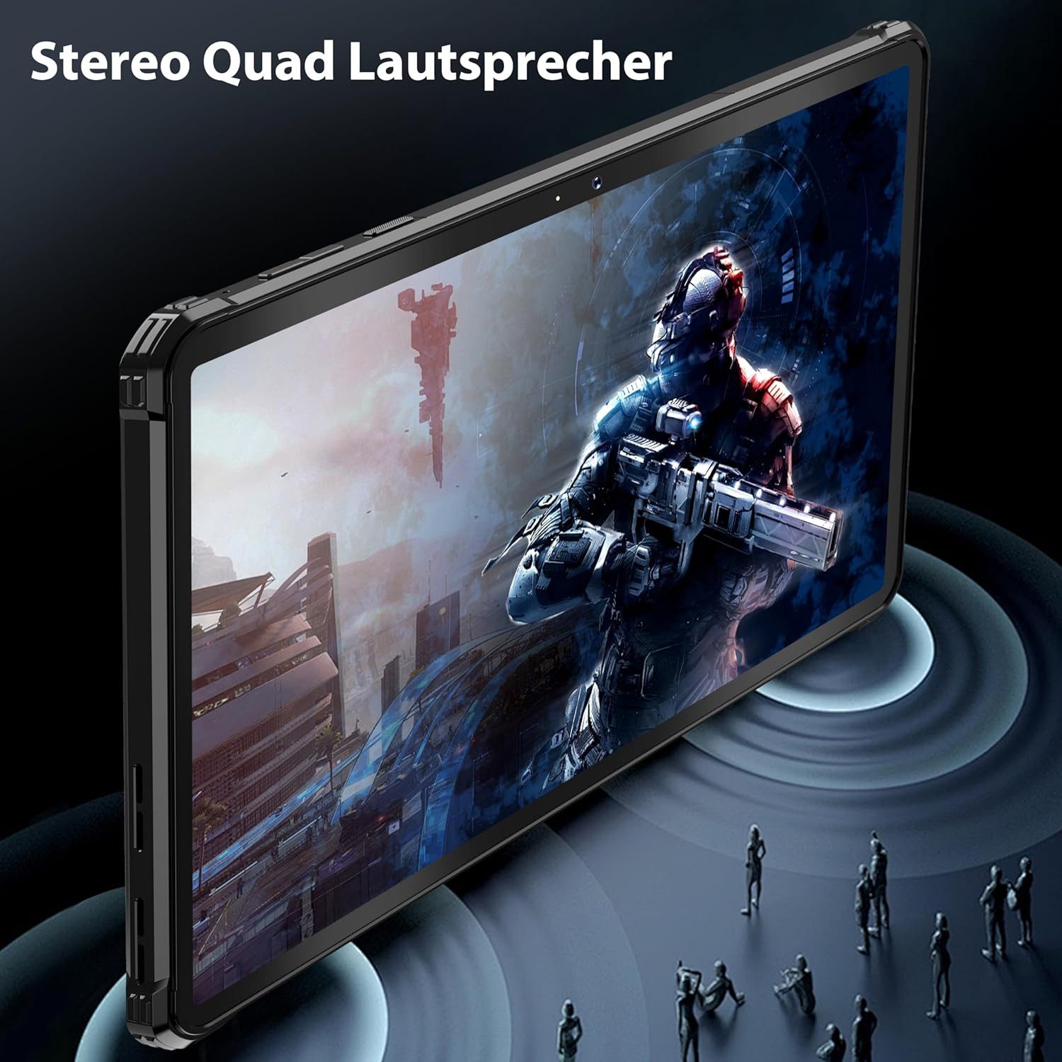 OUKITEL Outdoor 20000mAh Akku 6 GB RAM G99 Octa-Core Gaming Tablet (11", 256 GB, Android 13, Leistungsstarkes Outdoor-Gerät mit robustem Design und Top-Kamera)