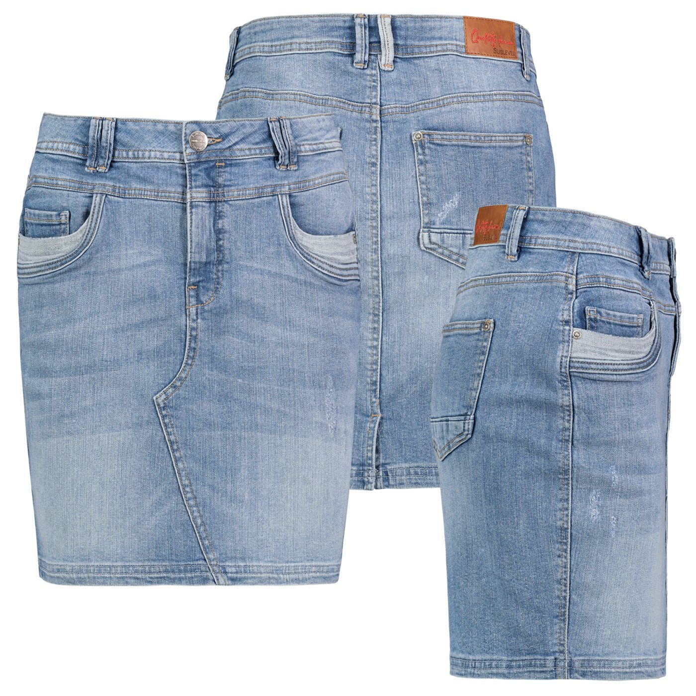 SUBLEVEL Jeansrock Damen Jeans rock Rock günstig online kaufen