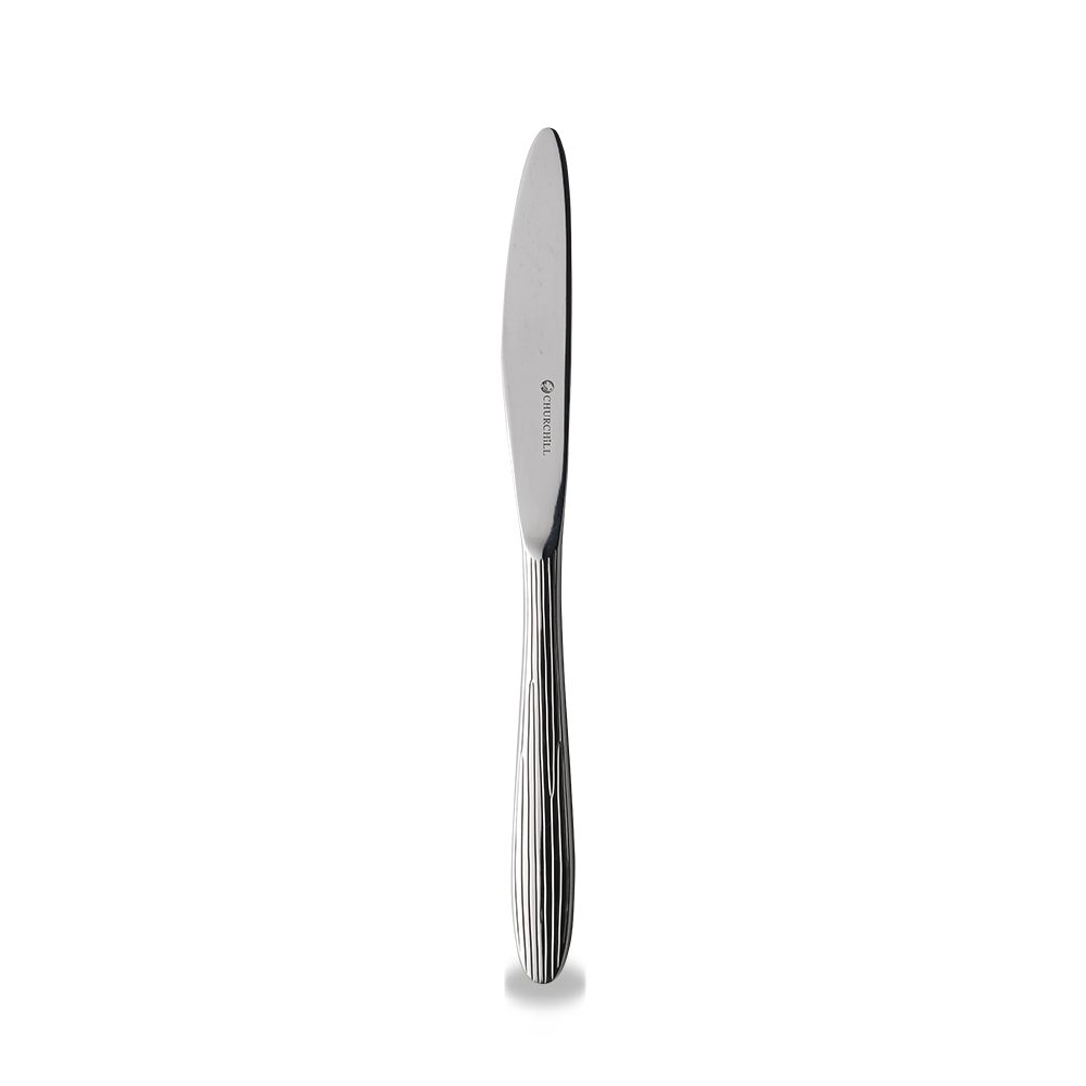 Churchill Besteck-Set Besteck Agano Tafelmesser 23,6 cm, 8 mm, 12 Stück, Silber, 12 Personen, Edelstahl 18/10