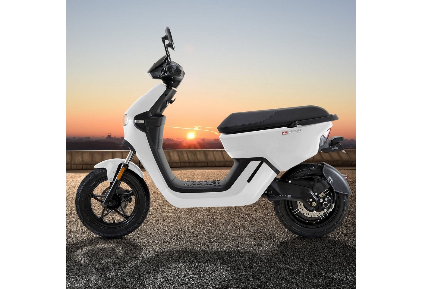 Thumbnail - AsVIVA E-Motorroller EM1 Elektroroller – 1200W Bosch-Motor, 45 km/h, 60V Akku, LED, Alarm, 1200 W, 45 km/h, EM1 1200W 45...
