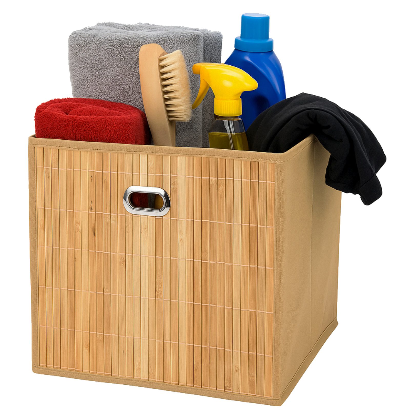 Koopman Aufbewahrungsbox Faltbox Bambus 31x31x31cm 1/2/4 er Set (1 St), Bam günstig online kaufen