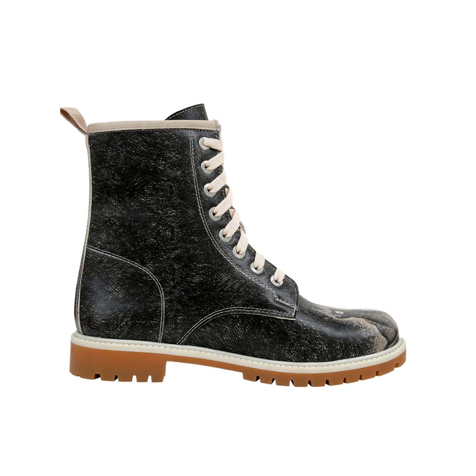 DOGO Longe Boots Schnürstiefel Agent Of Chaos Damen Stiefeletten, Schnürboots Handgefertigt