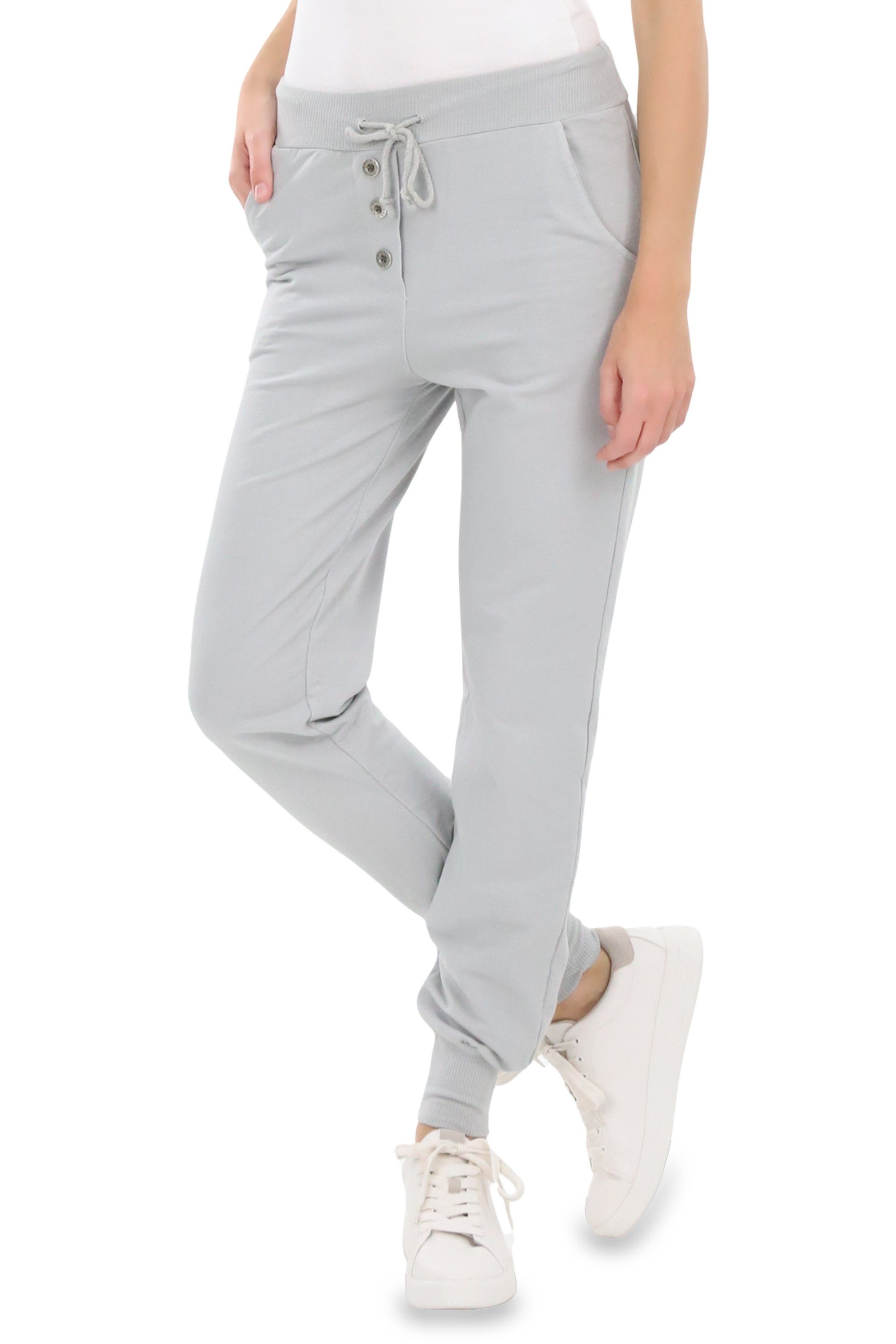 Sweathose malito Damen Jogginghose im Classic Look, Sporthose in Unifarben