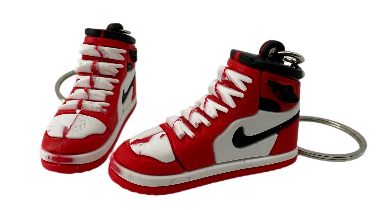 Schlüsselanhänger Schlüsselanhänger Kinder Mini Nike Sneaker rot