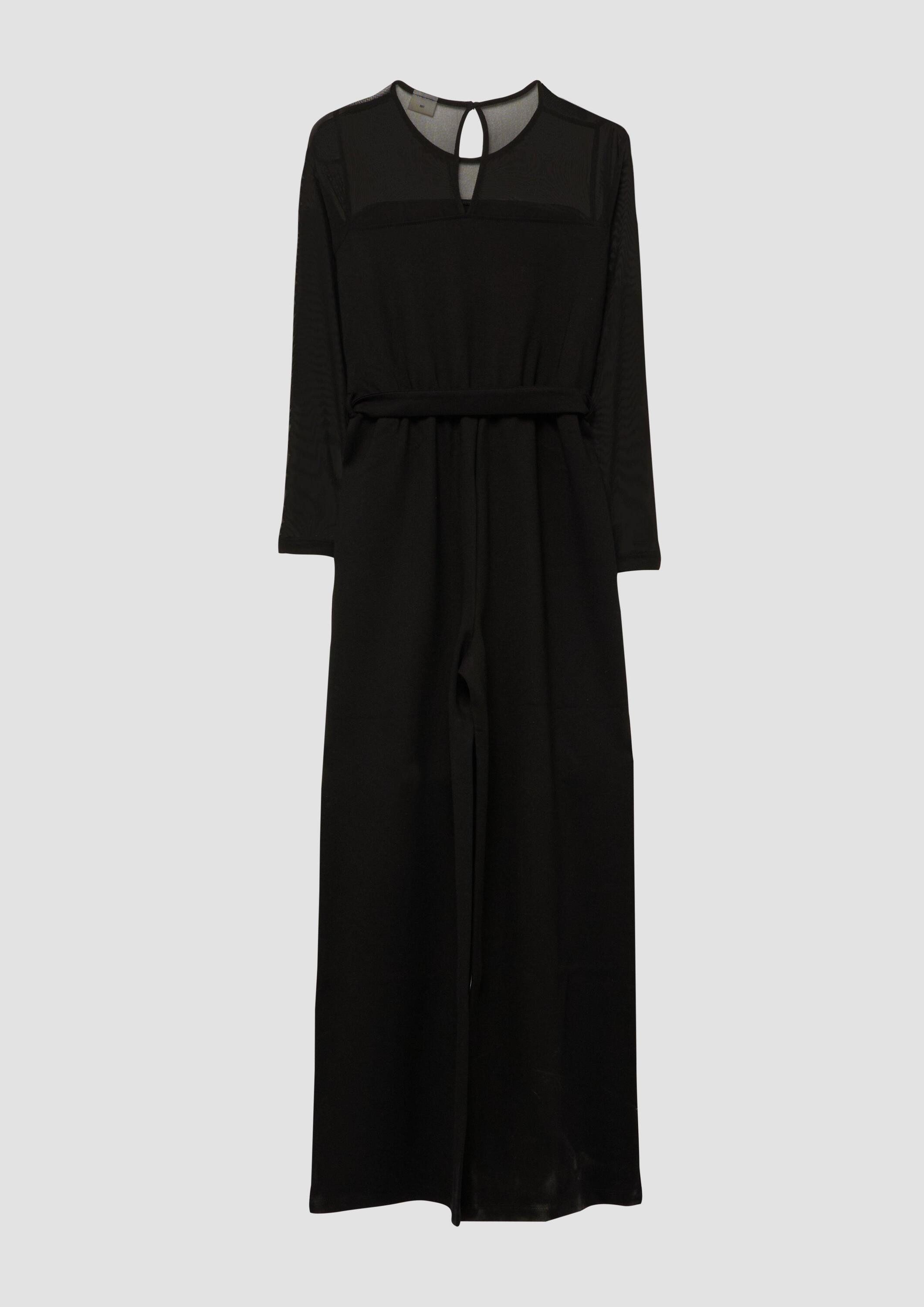 s.Oliver Jumpsuit Overall Elastischer Jumpsuit und Mesh-Details