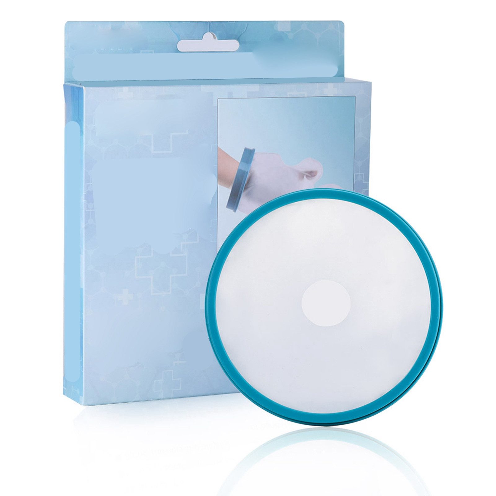 GARRYFIZH Gips-und Verbandschutz Duschschutz Hand, Wasserdichter Gipsschutz für Erwachsene, 31cm, Blau, 100% Wasserdichte Hand-Manschette – Sicher Duschen mit Gips & Wunden