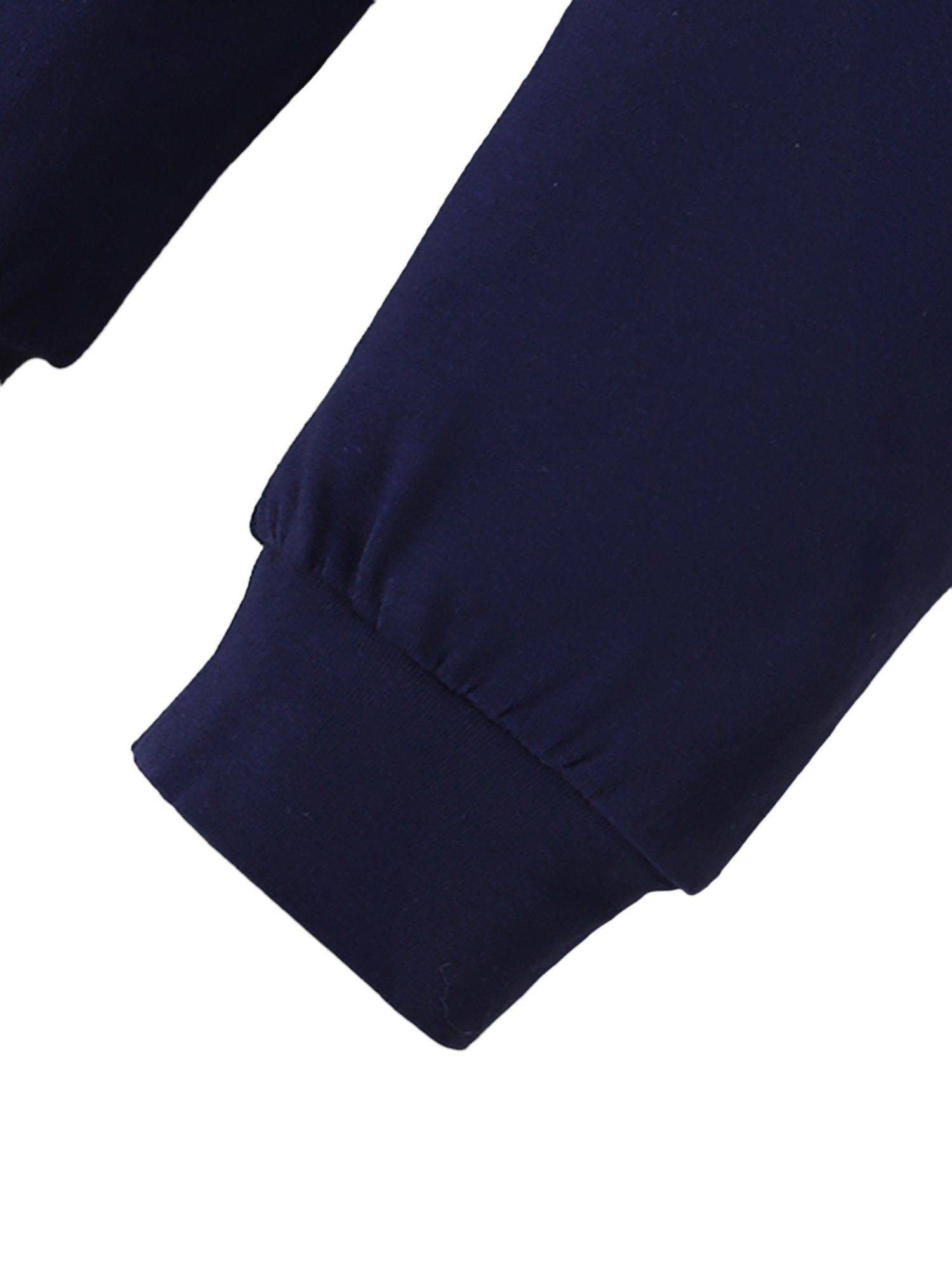 Lapastyle Shirt, Leggings, Mütze Hose Jäckchen Baby Blau Briefdruck elastischer Mütze, Jungen (Set, und 3-tlg) Bund & Strampler